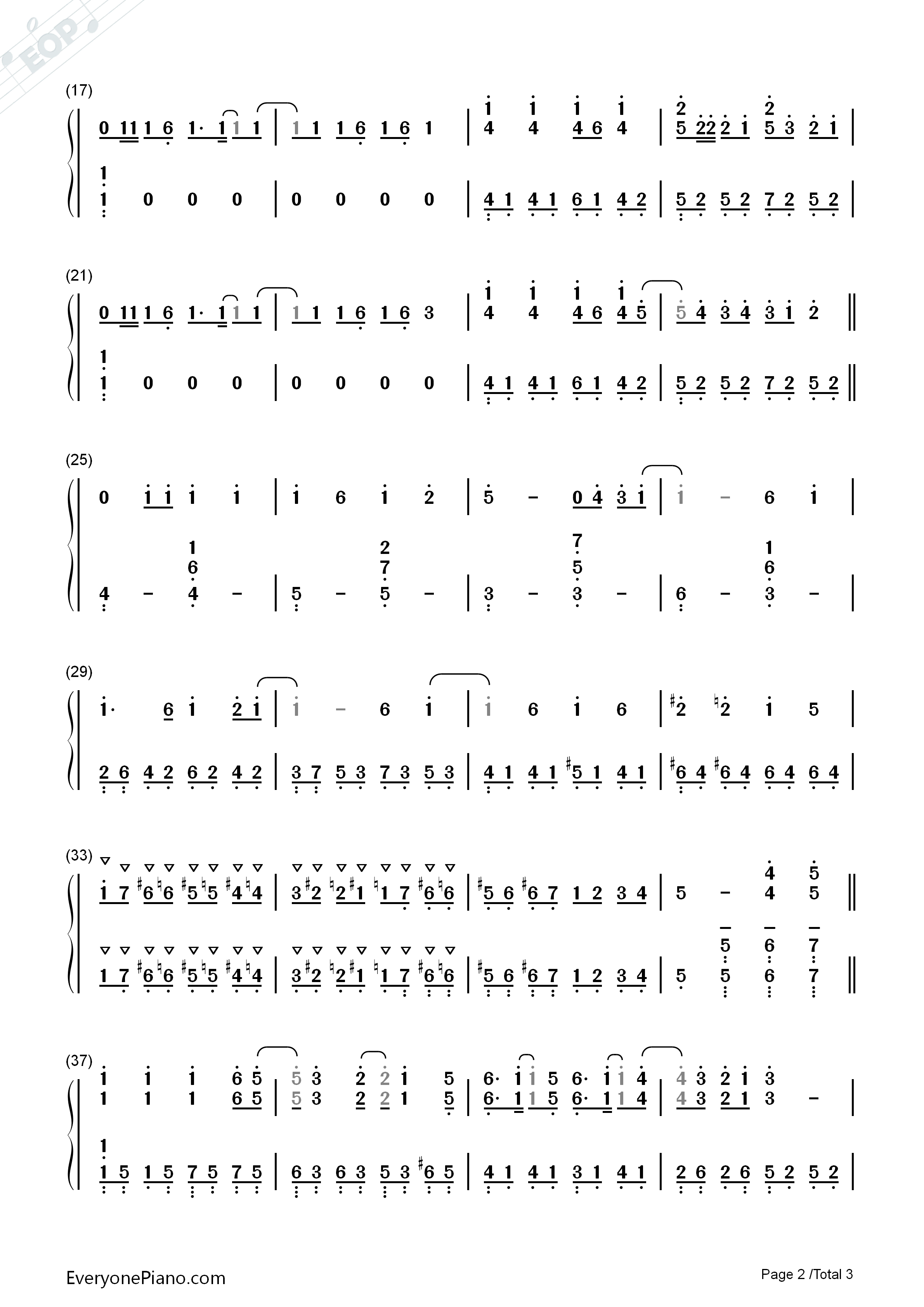 うまるん体操钢琴简谱_田中爱美_影山灯_白石晴香_古川由利奈演唱