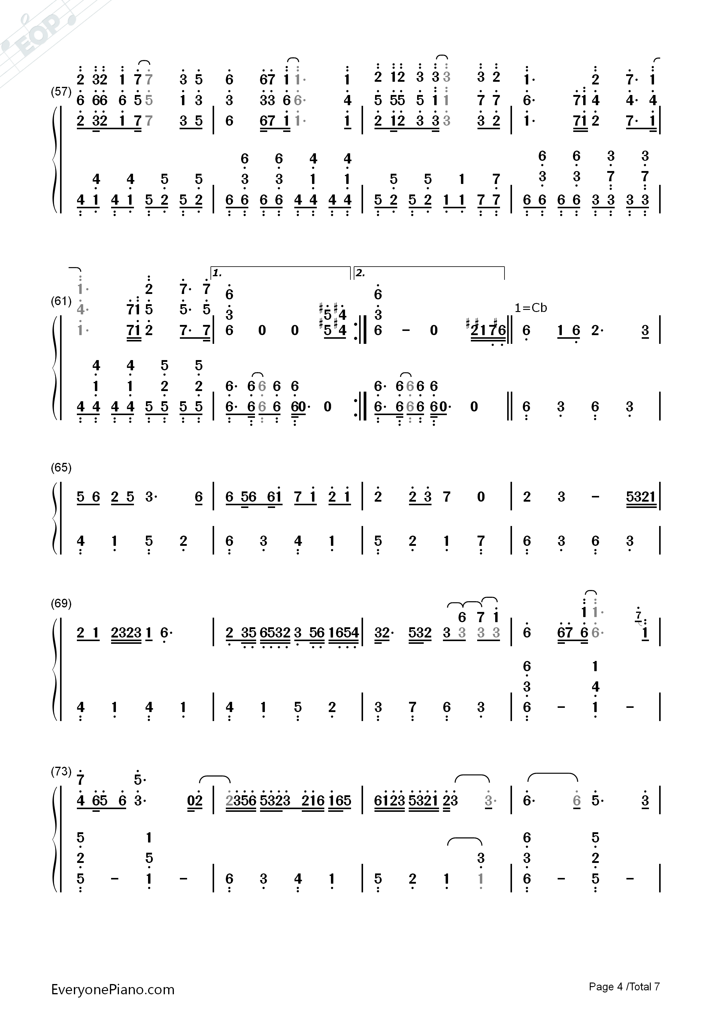 Hesitation_Snow钢琴简谱_fripSide演唱