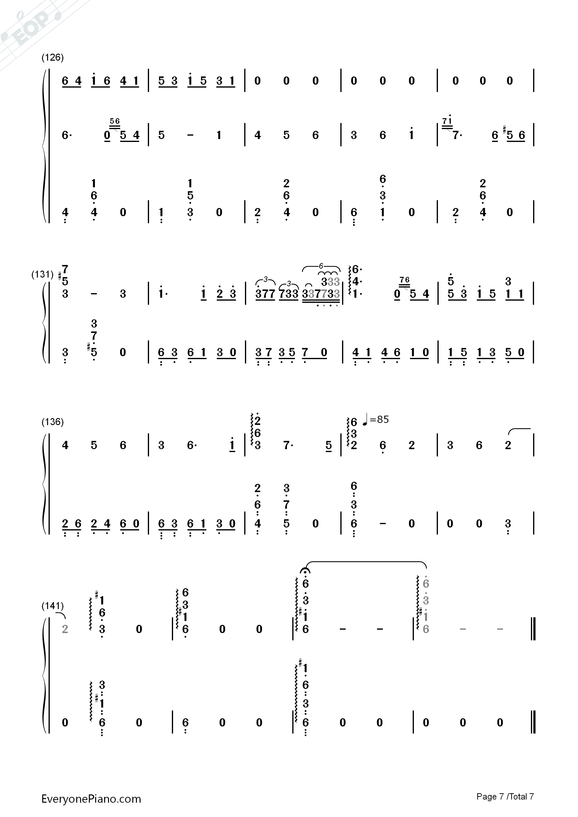 别了夏天钢琴简谱_手嶌葵演唱