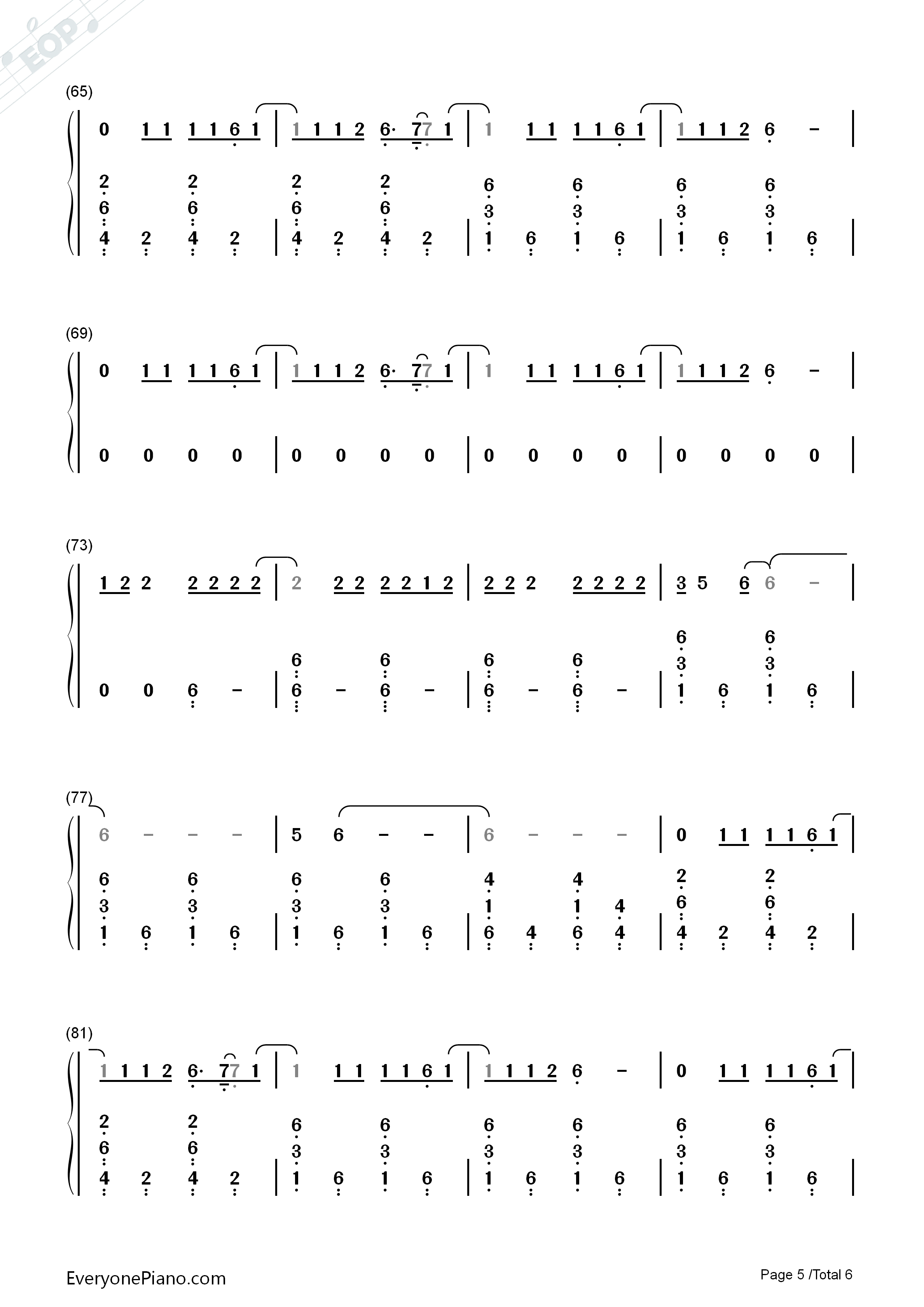 Crazy_in_Love钢琴简谱_Sofia_Karlberg演唱