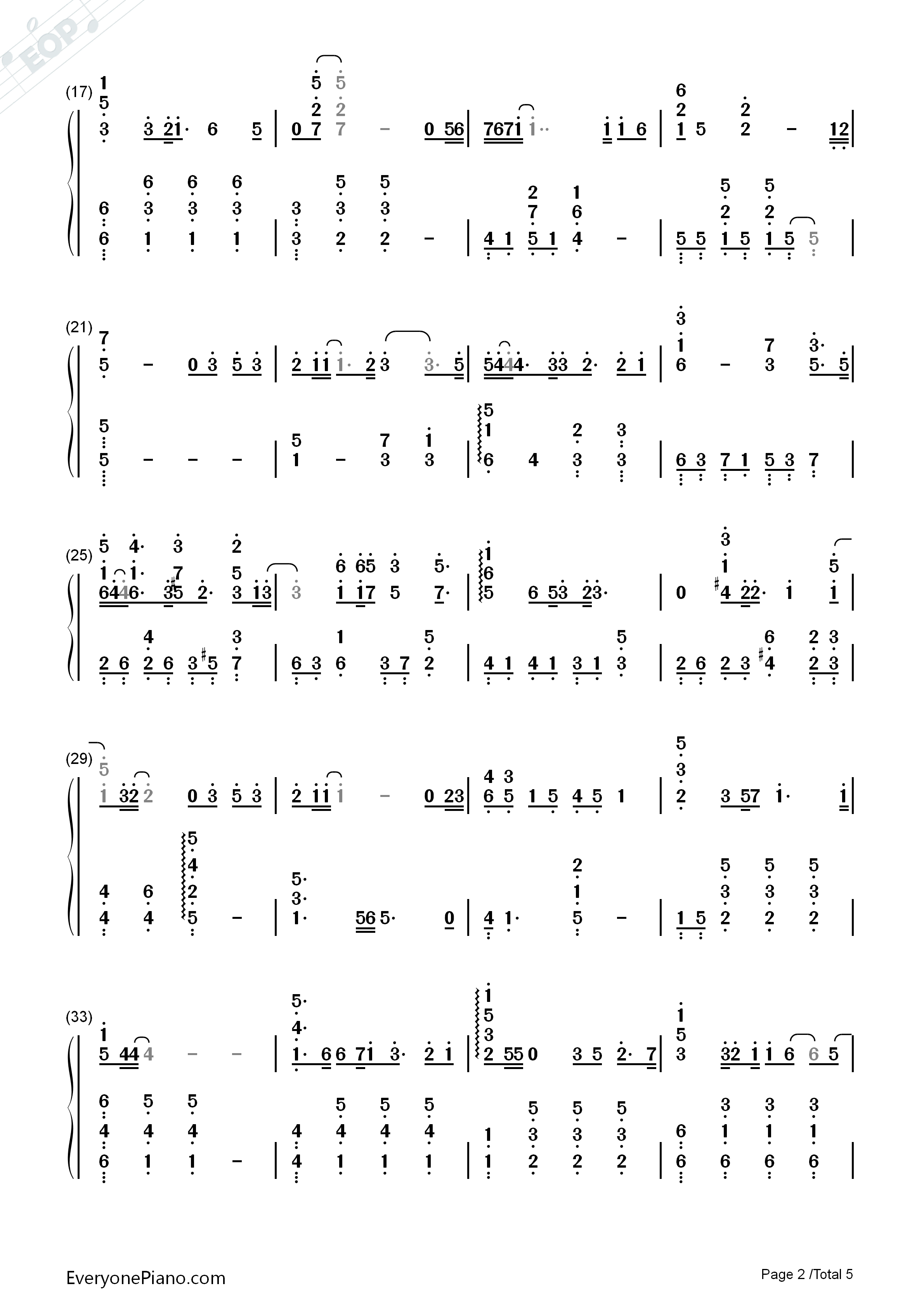 You_Are_My_Everything钢琴简谱_Gummy演唱