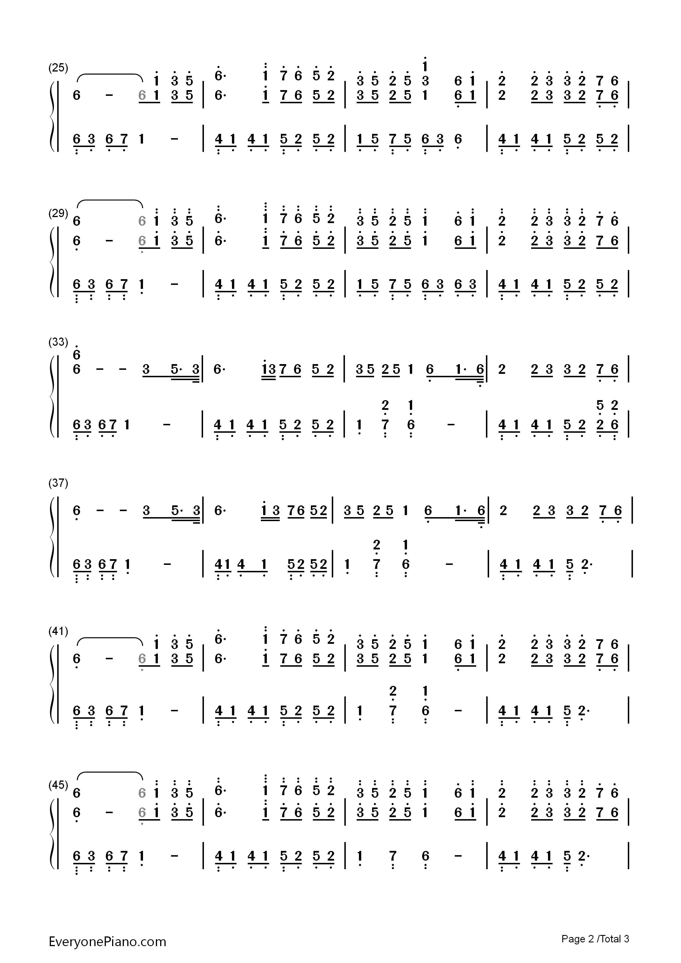 优美的小调钢琴简谱_张宇桦演唱