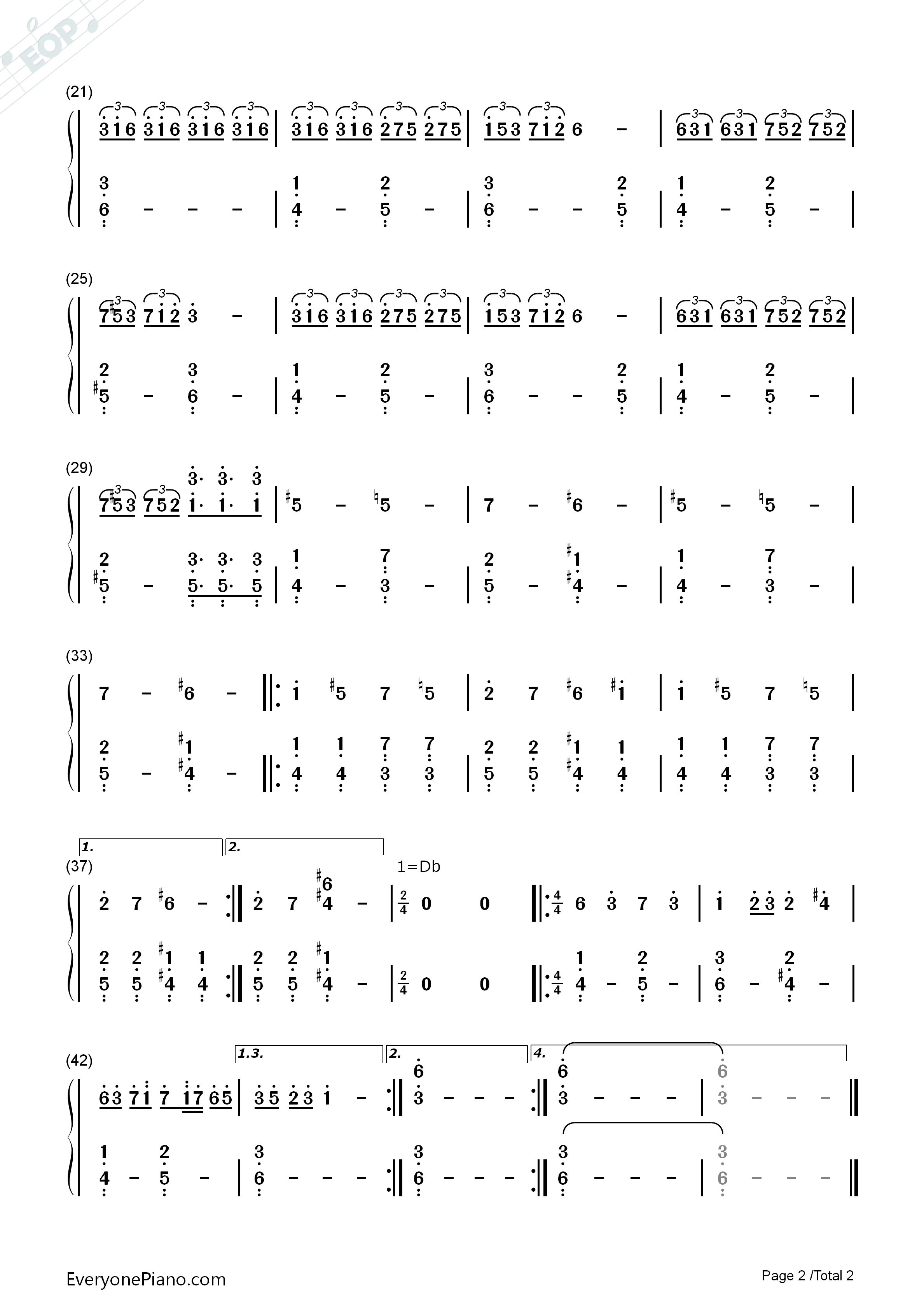 U.N.オーエンは彼女なのか钢琴简谱_ZUN__太田顺也演唱