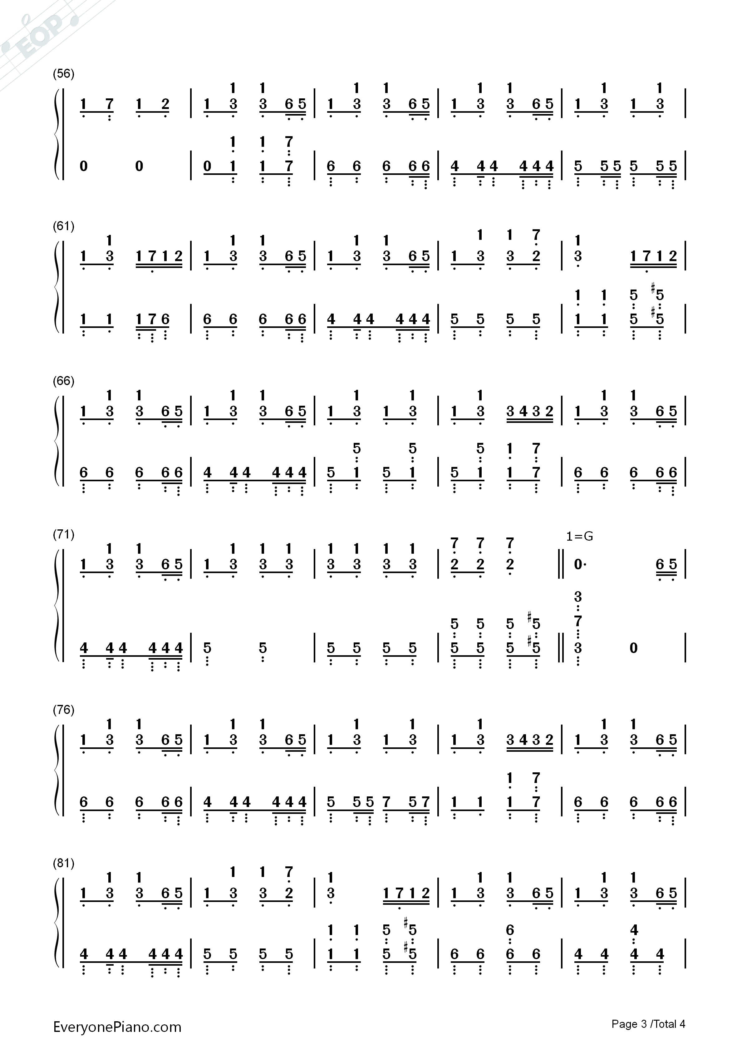 踩到猫儿钢琴简谱_拜厄演唱