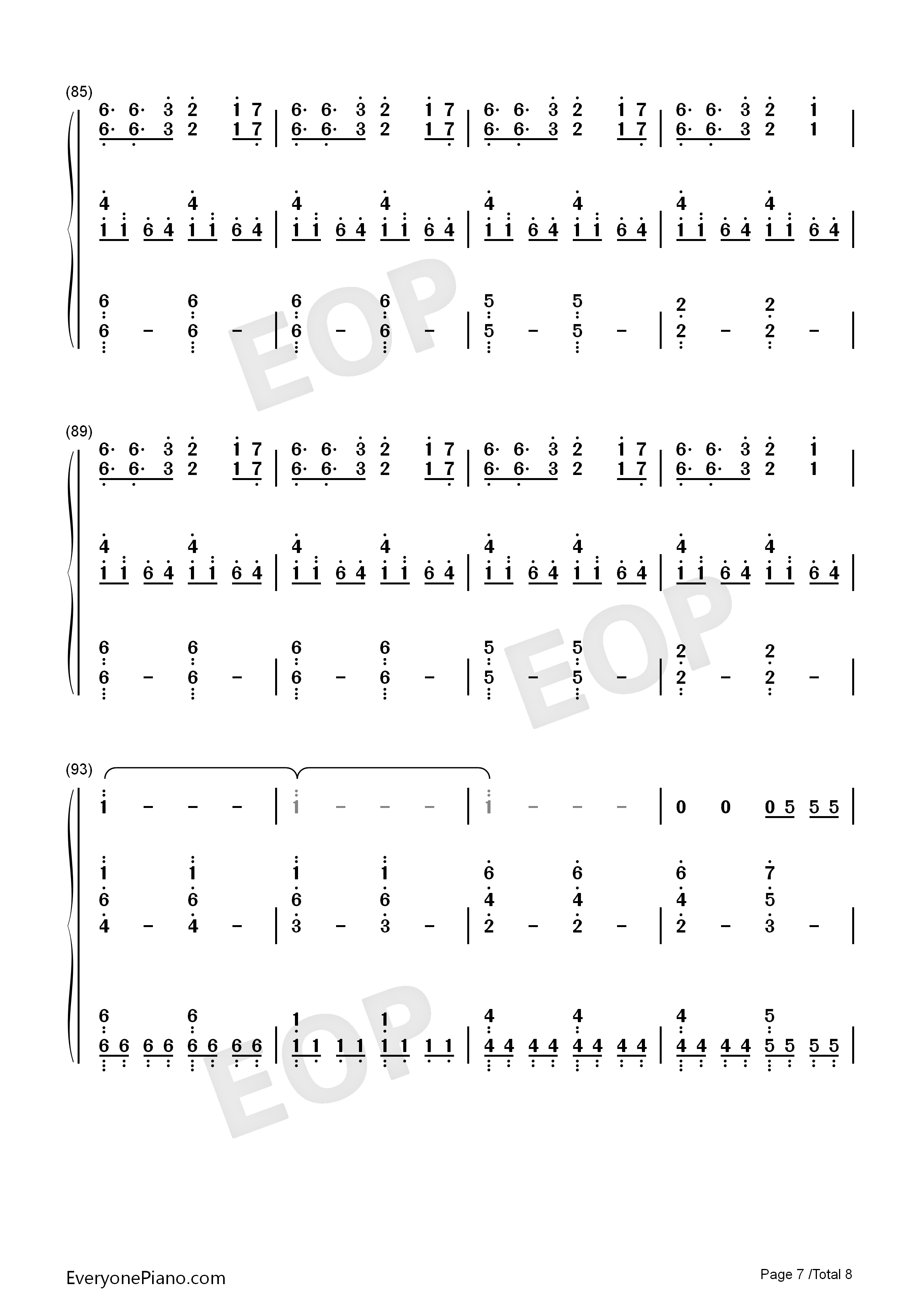 Roi钢琴简谱_Bilal_Hassani演唱