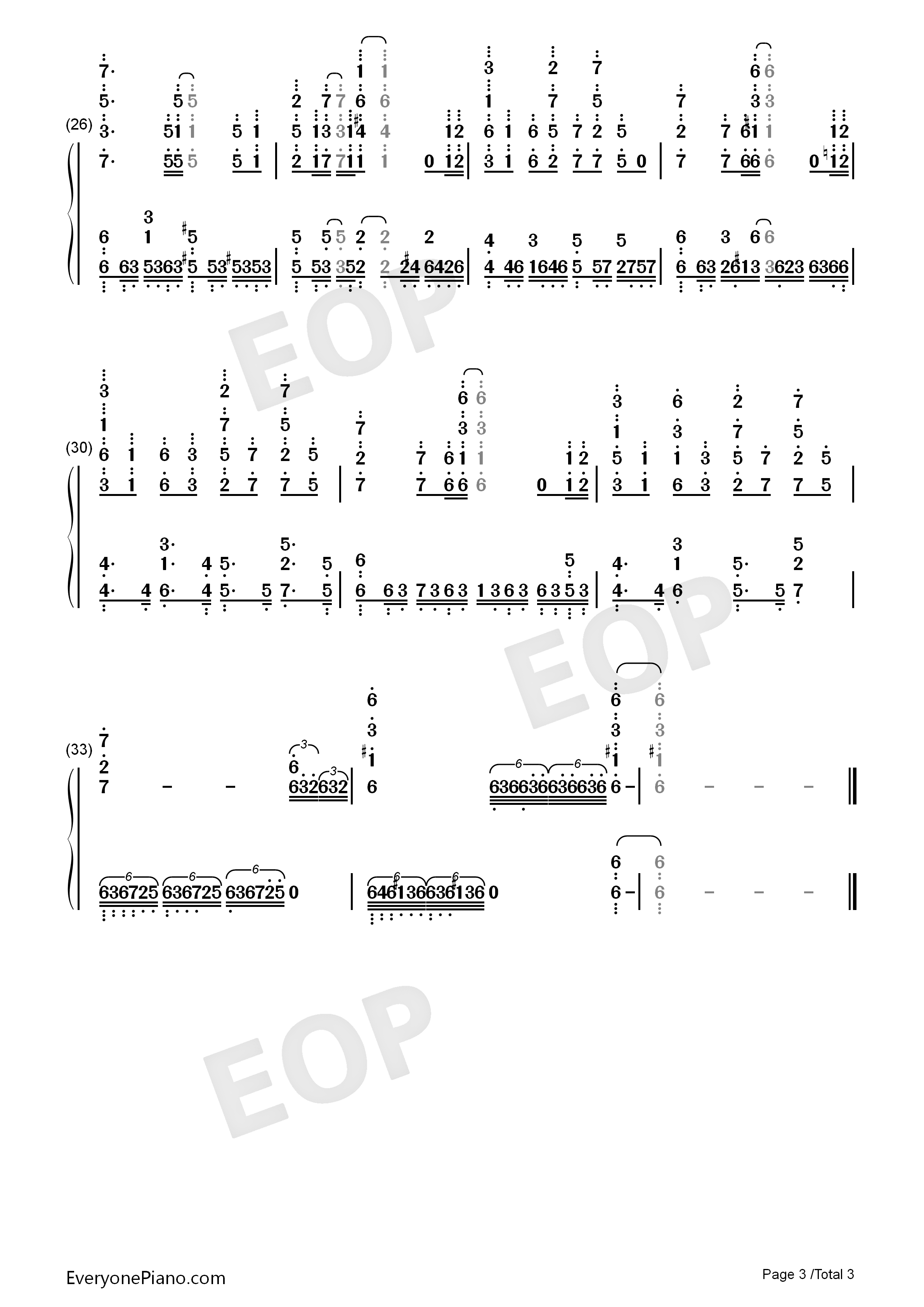ハジメノウタ钢琴简谱_DracoVirgo演唱