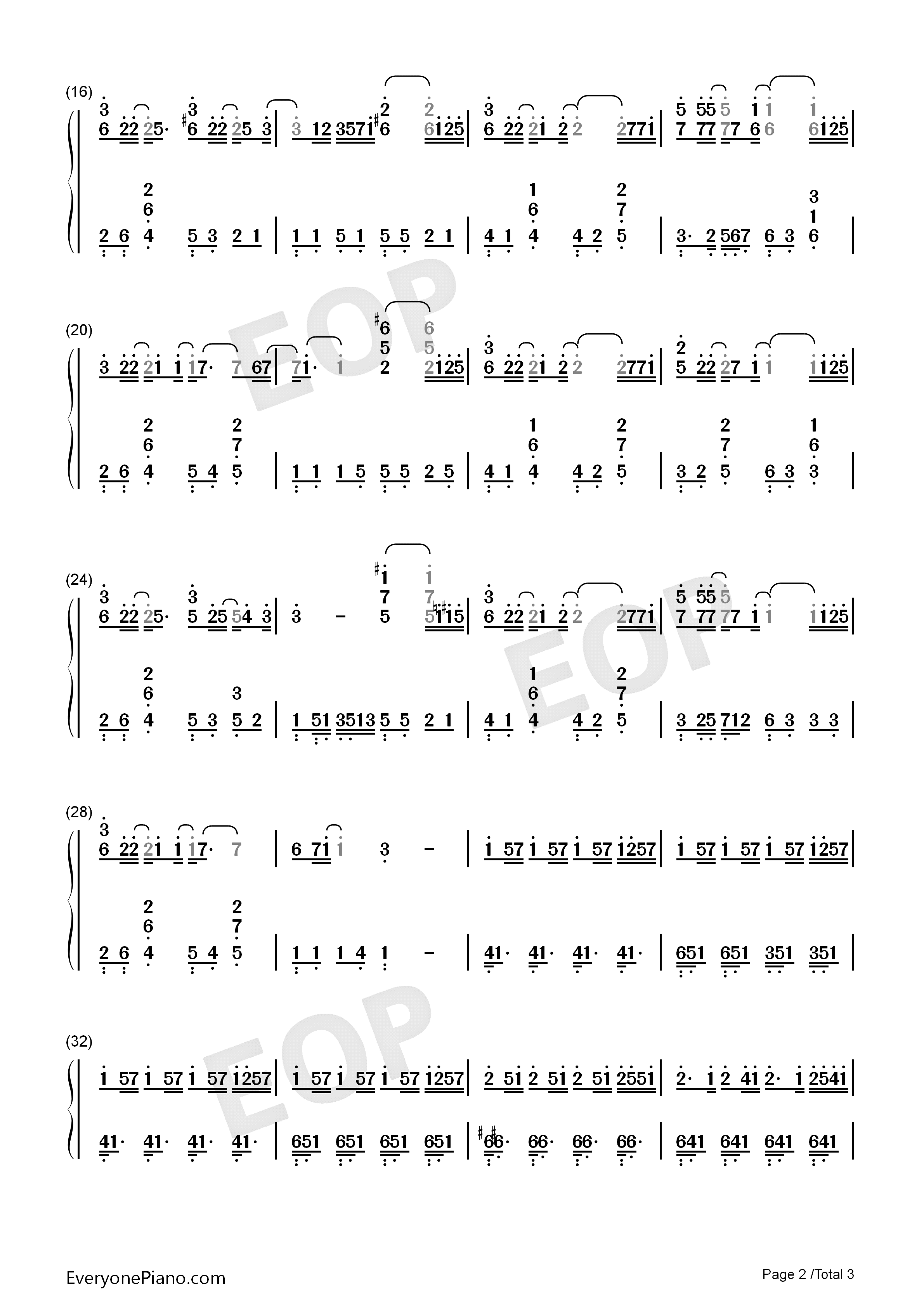 其实钢琴简谱_薛之谦演唱