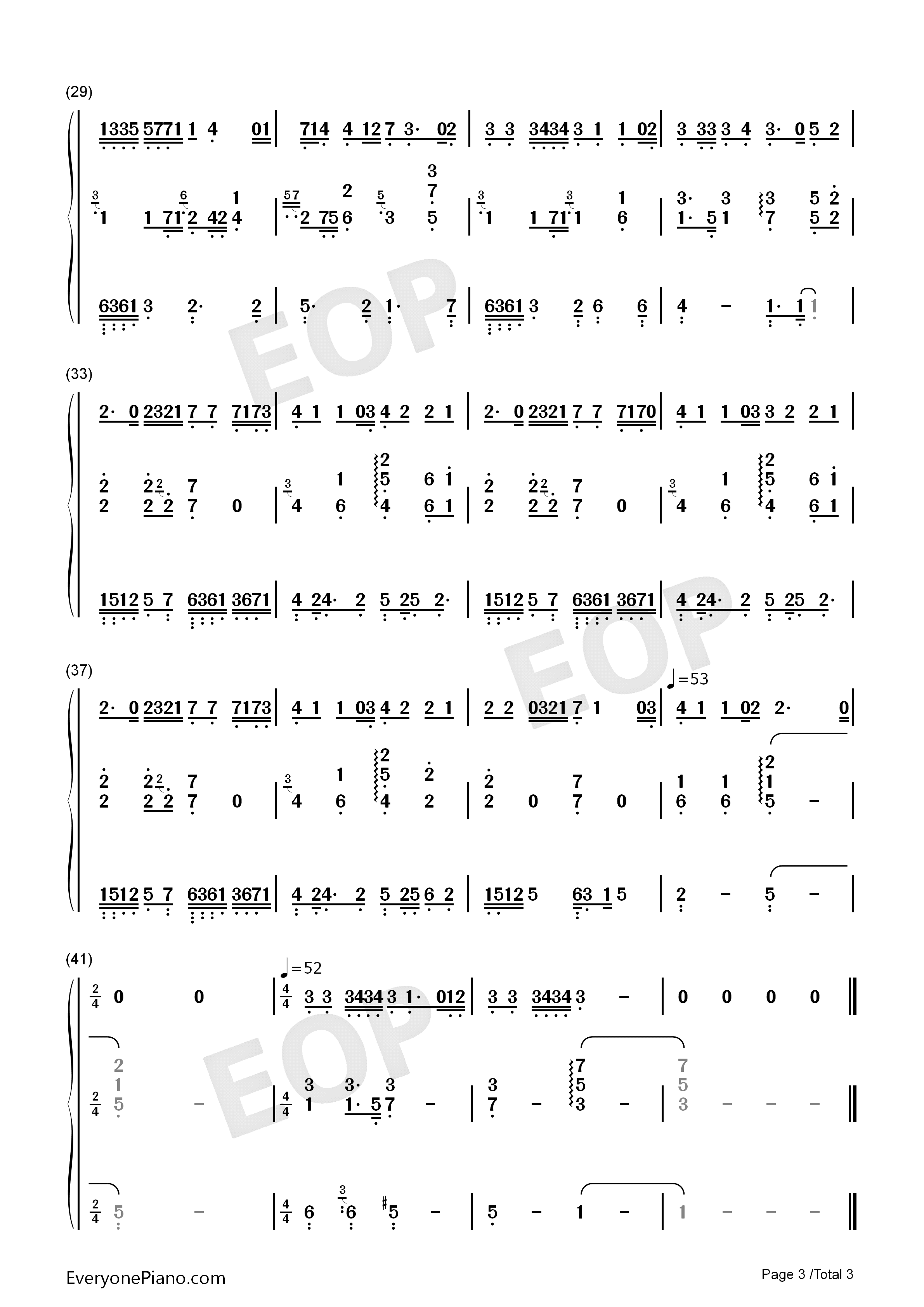 偶尔钢琴简谱_邓紫棋演唱