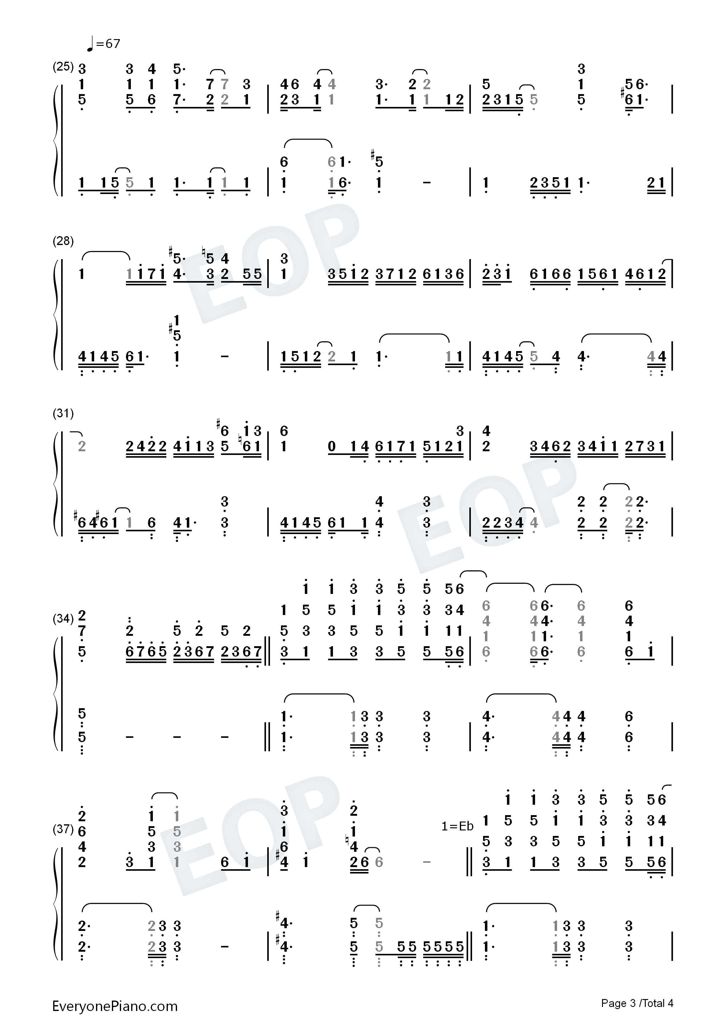 Up_Where_We_Belong钢琴简谱_Joe_Cocker_Jennifer_Warnes演唱