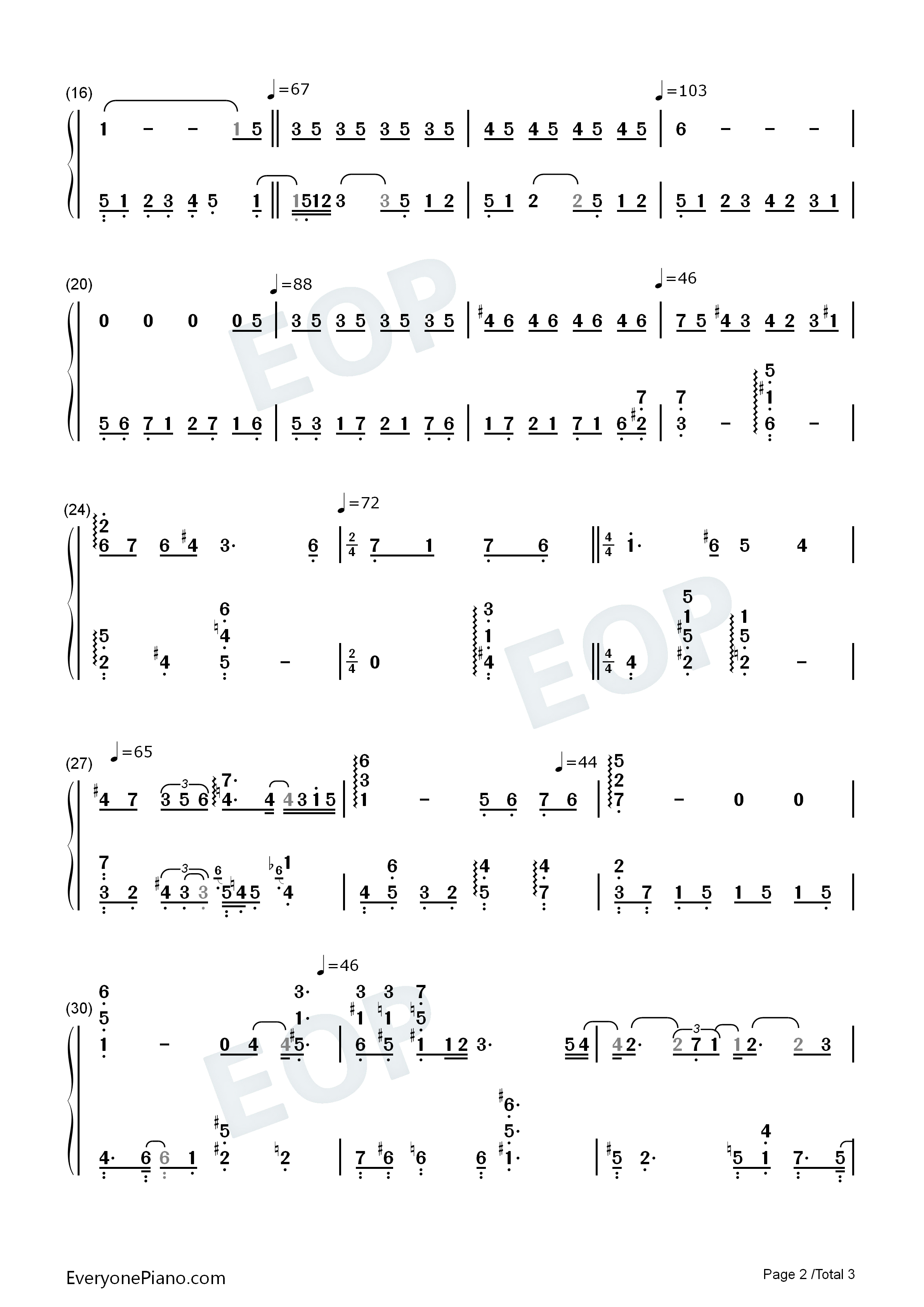 Over_The_Rainbow钢琴简谱_Harold_Arlen演唱