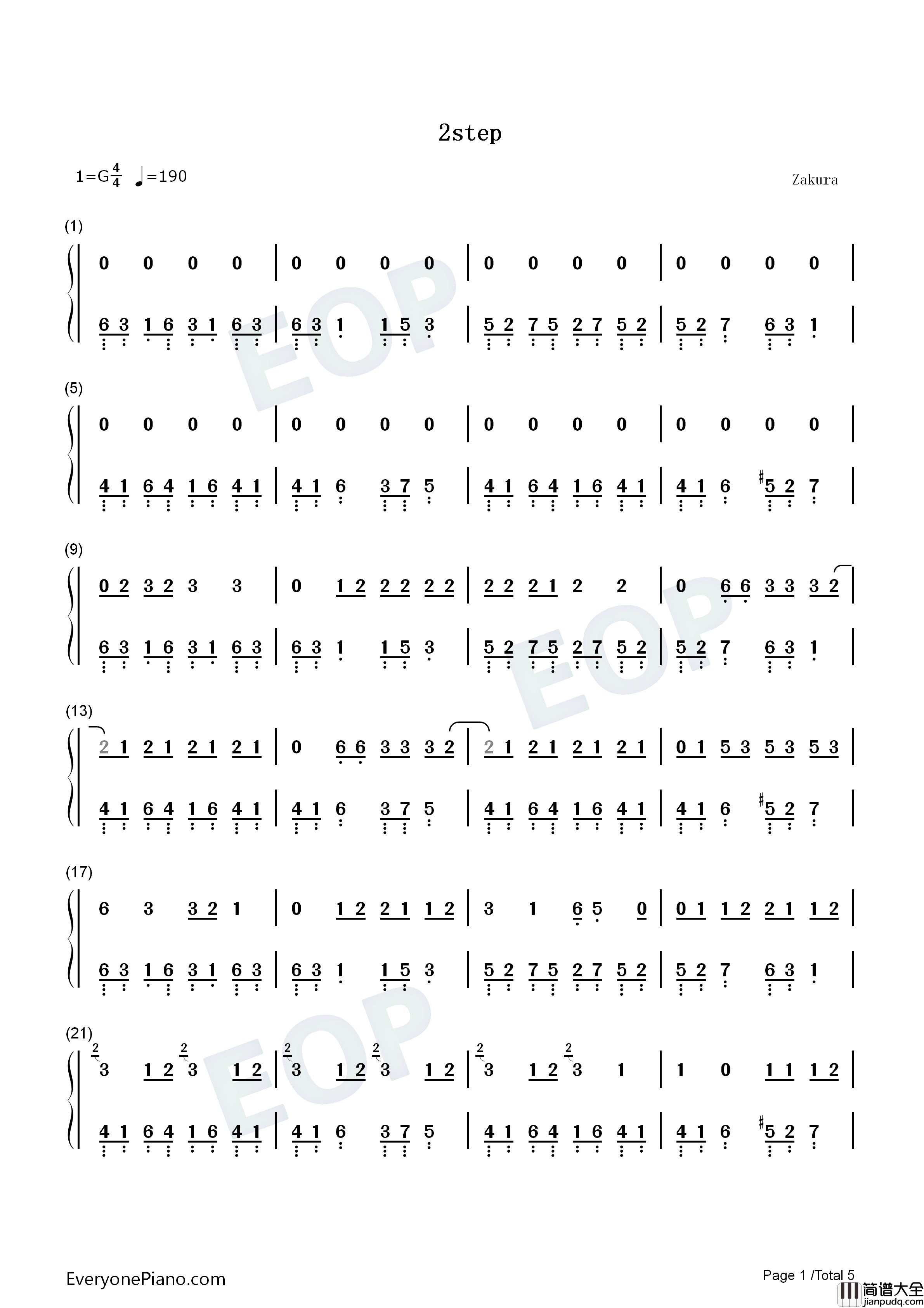 2step钢琴简谱_Ed_Sheeran_Lil_Baby演唱