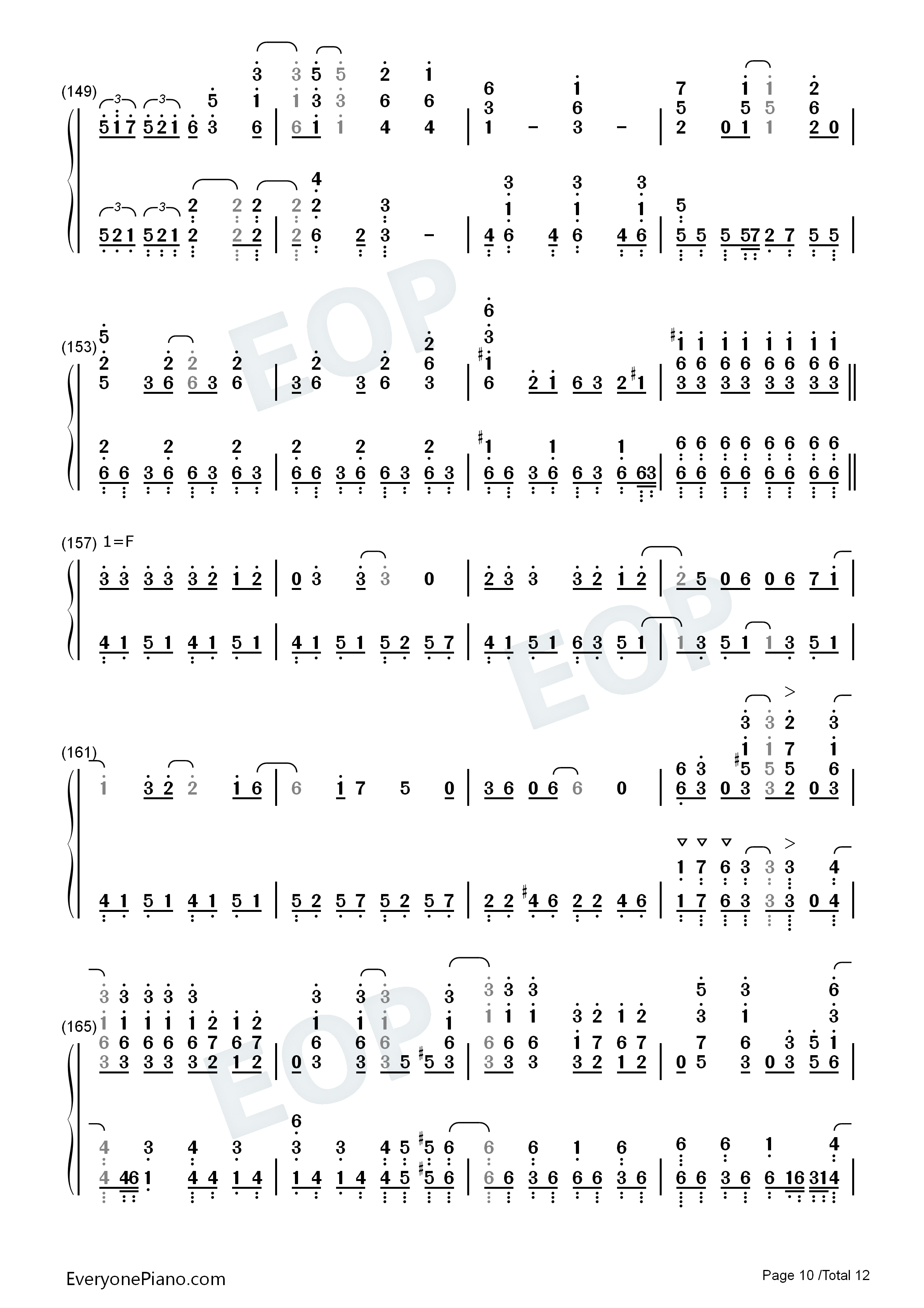 OveR钢琴简谱_富田美忧演唱