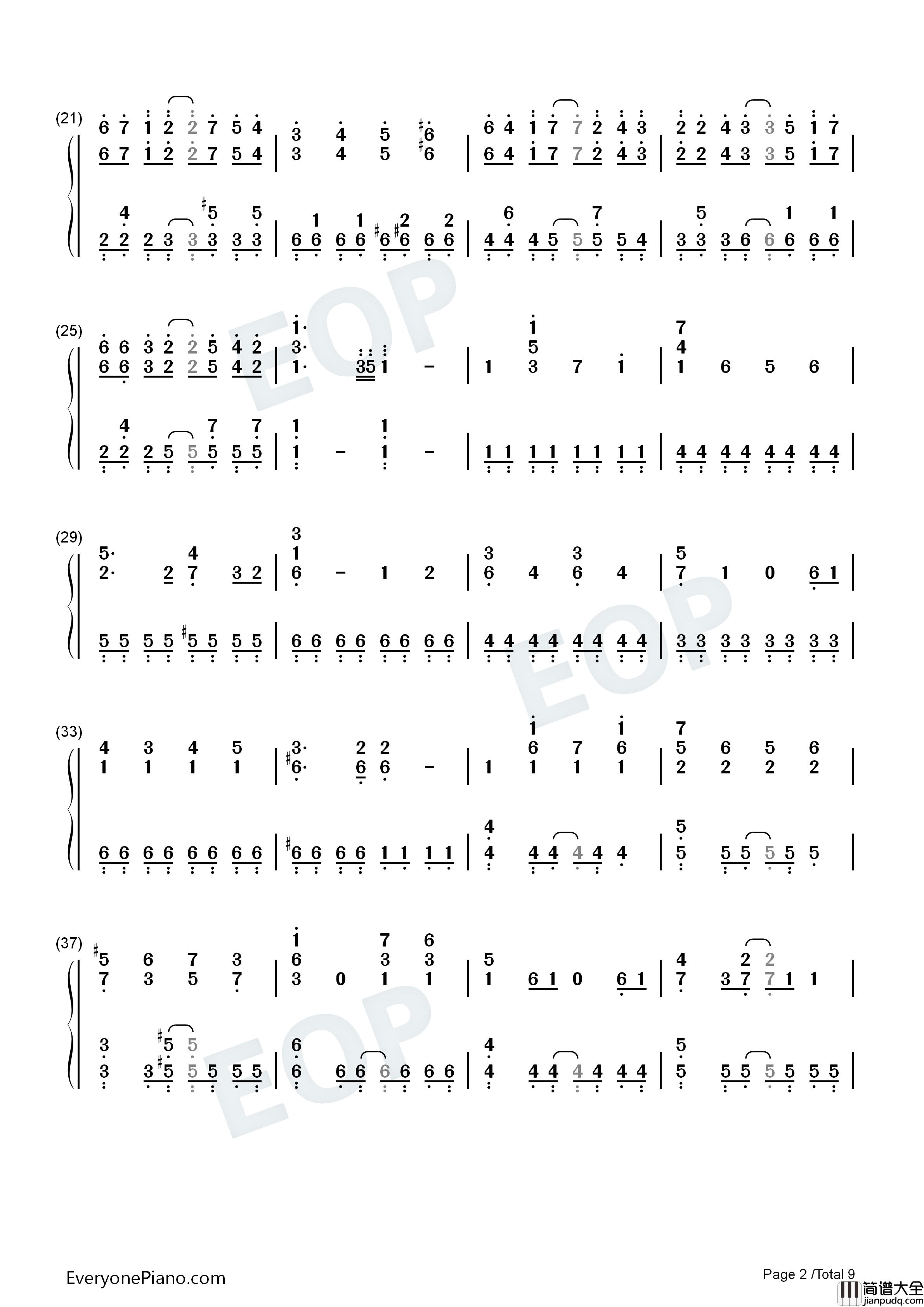 あの夢をなぞって钢琴简谱_YOASOBI演唱