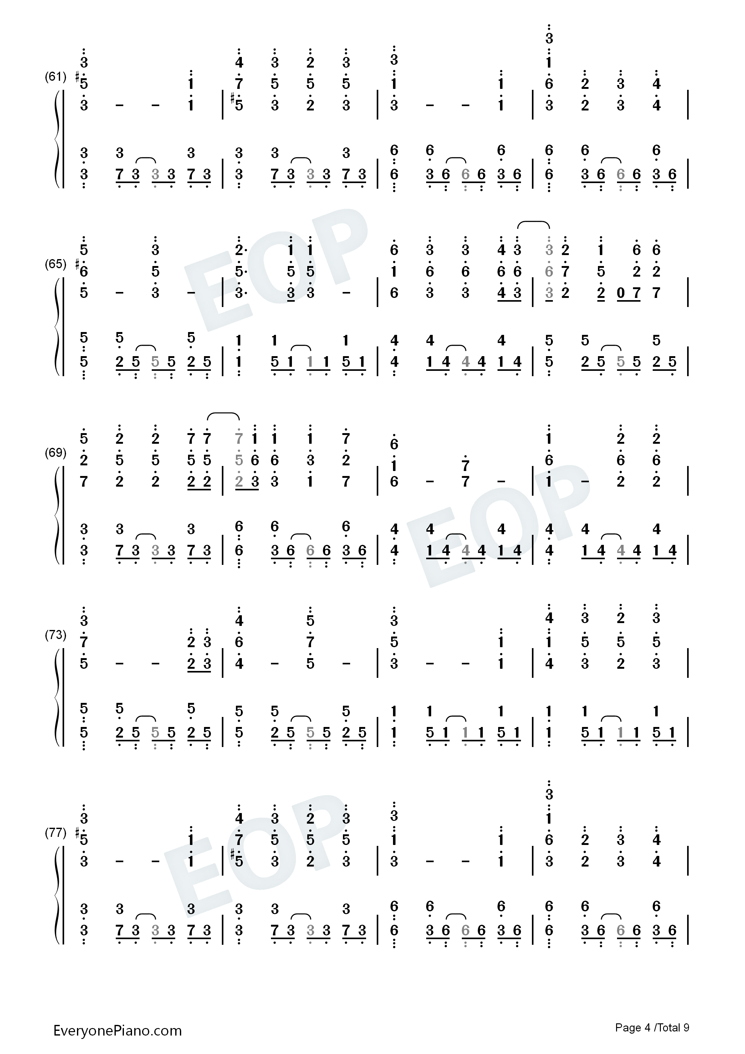 あの夢をなぞって钢琴简谱_YOASOBI演唱