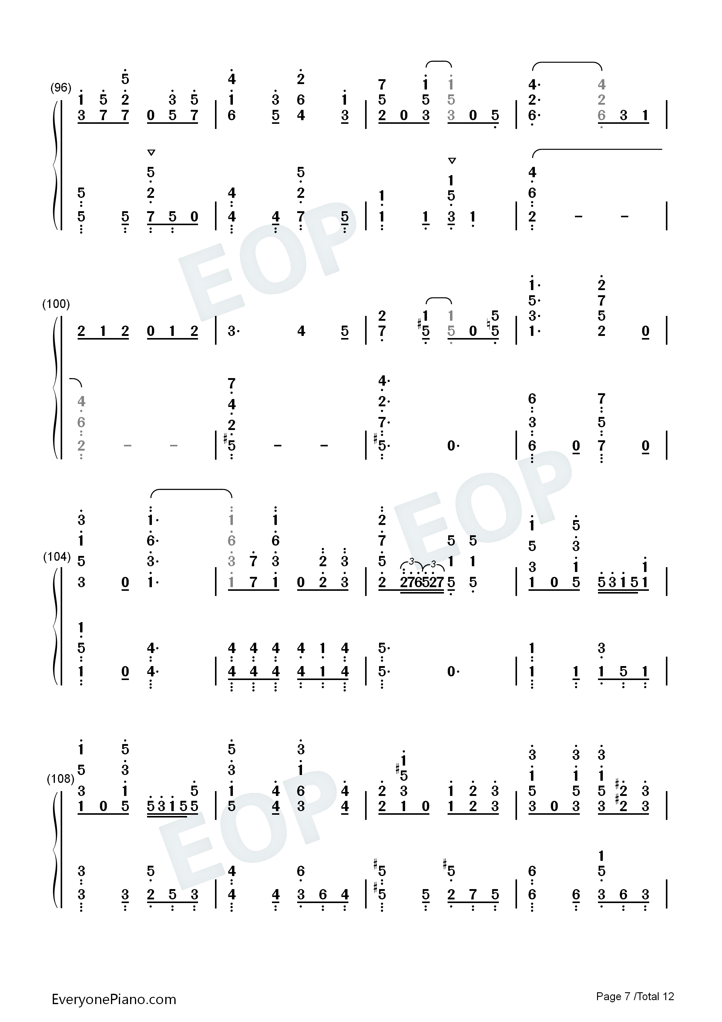 蒼のワルツ钢琴简谱_Eve演唱