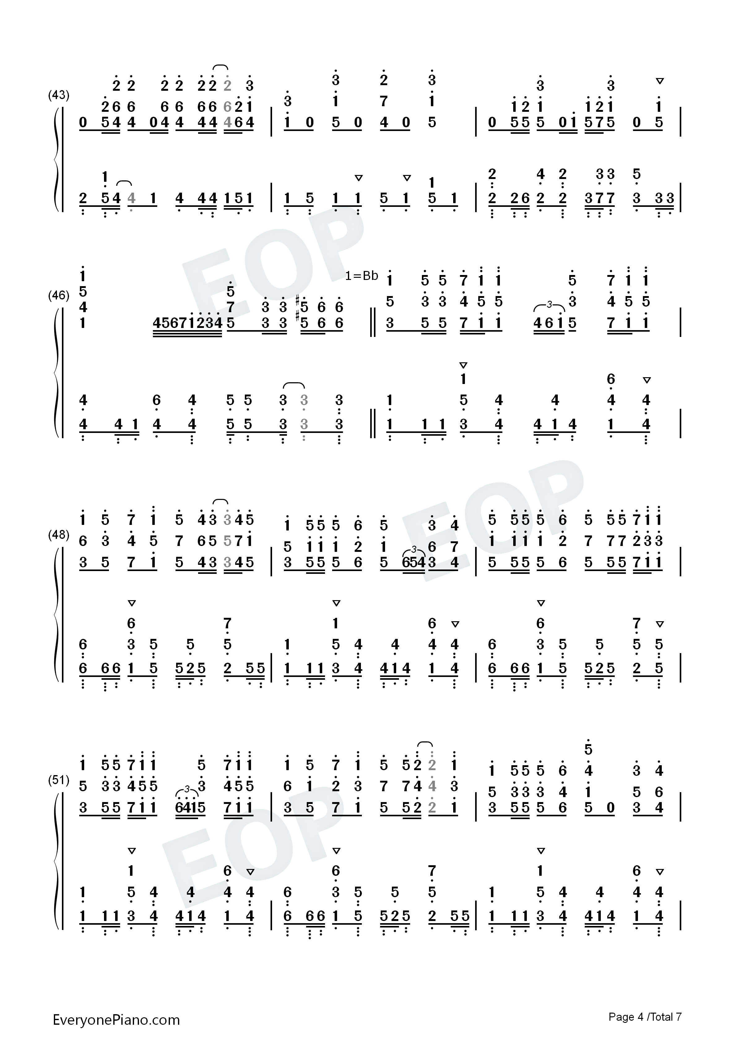 Only_one_yell钢琴简谱_9_tie演唱