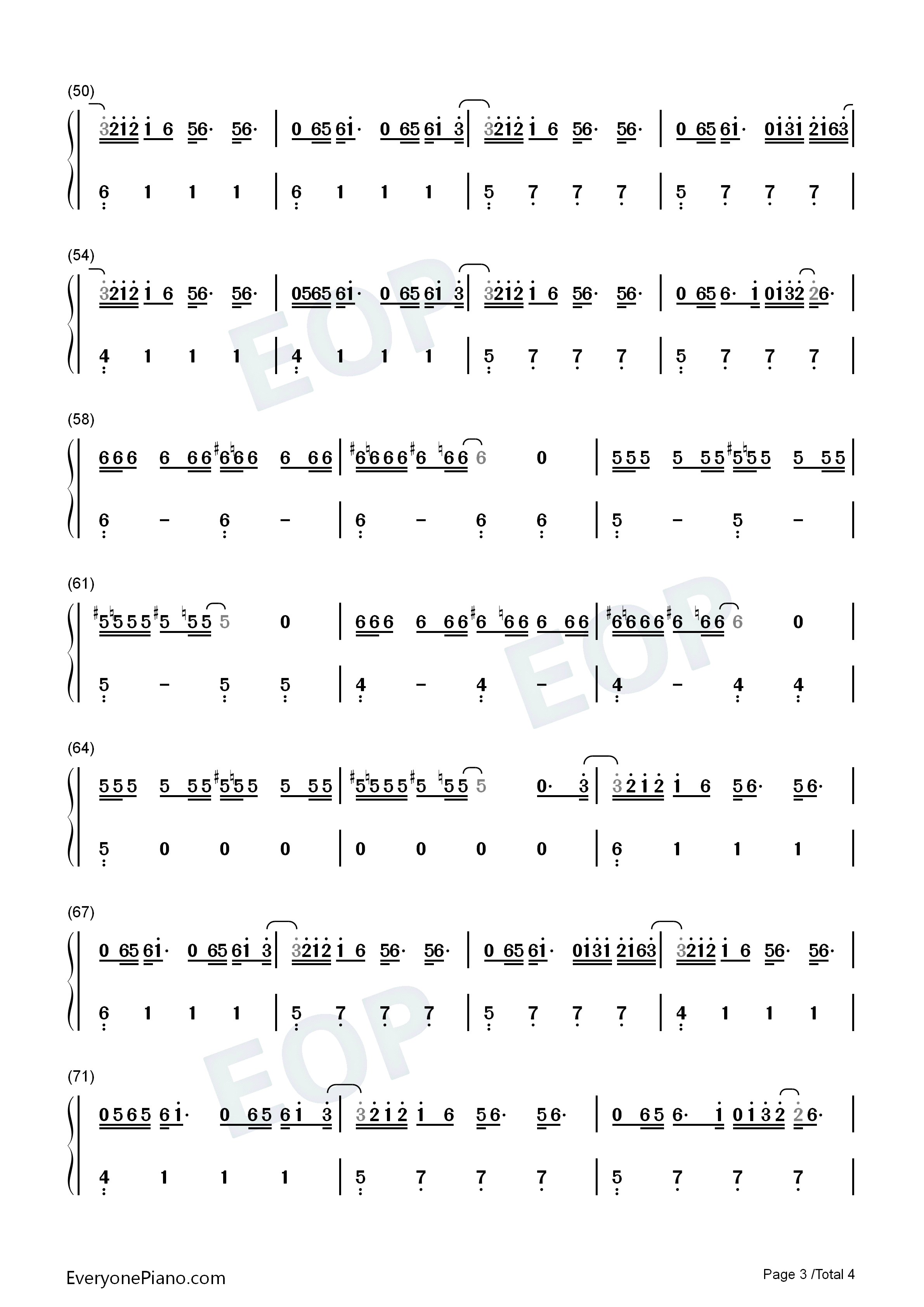 Oh_My_God钢琴简谱_Adele演唱