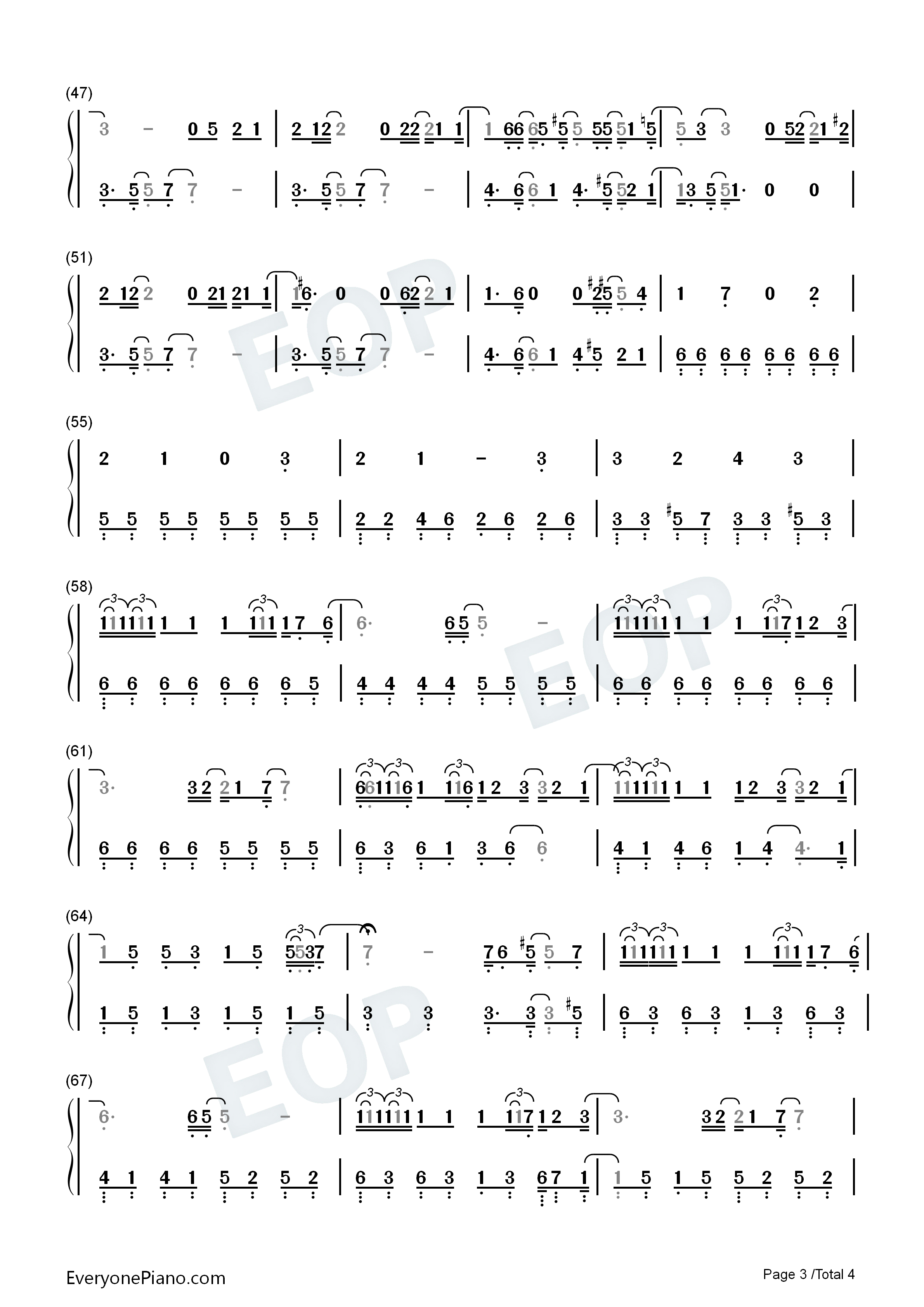 Surface_Pressure钢琴简谱_Jessica_Darrow演唱