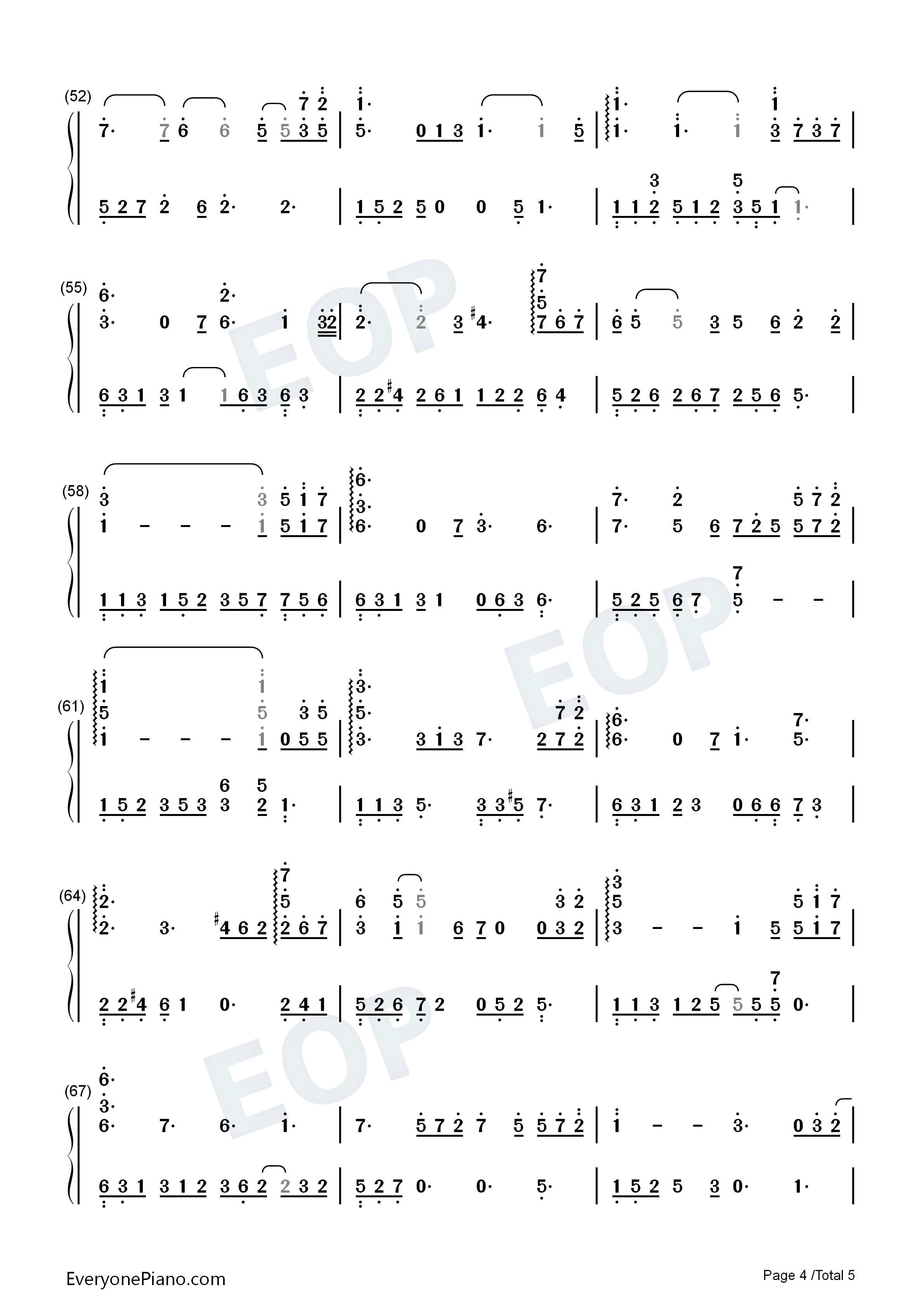 独上西楼钢琴简谱_邓丽君演唱