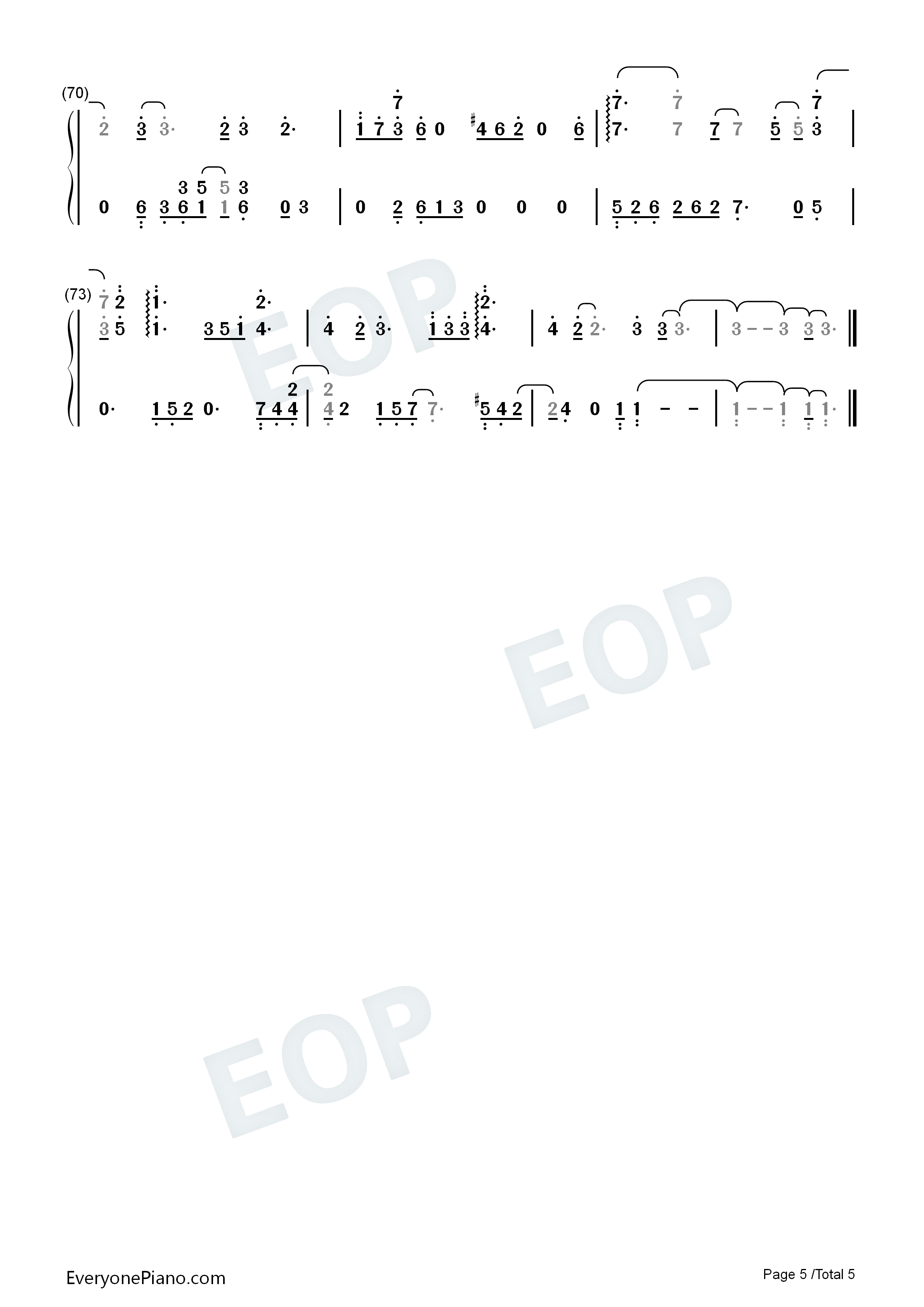 独上西楼钢琴简谱_邓丽君演唱