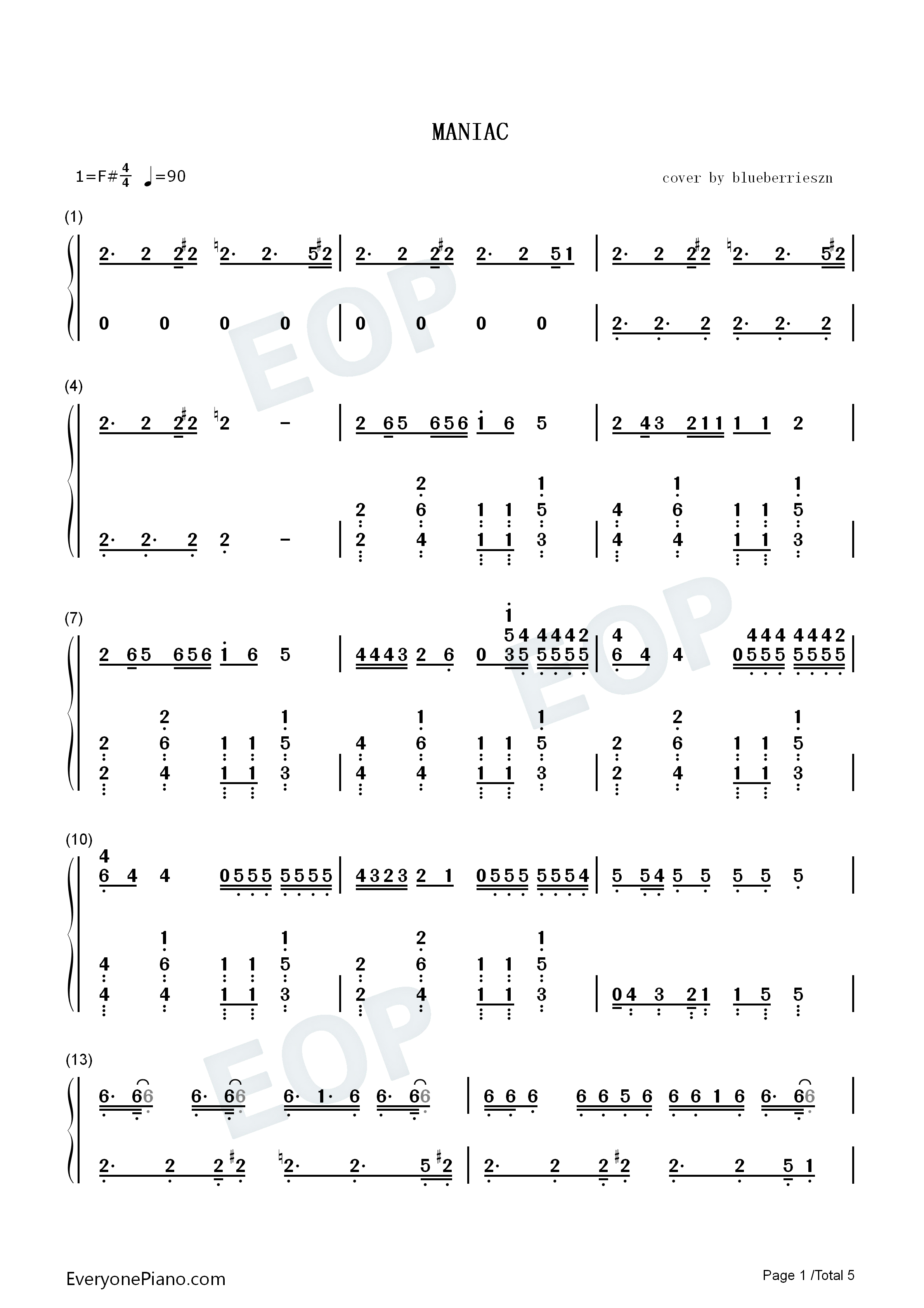 Maniac钢琴简谱_Stray_Kids演唱