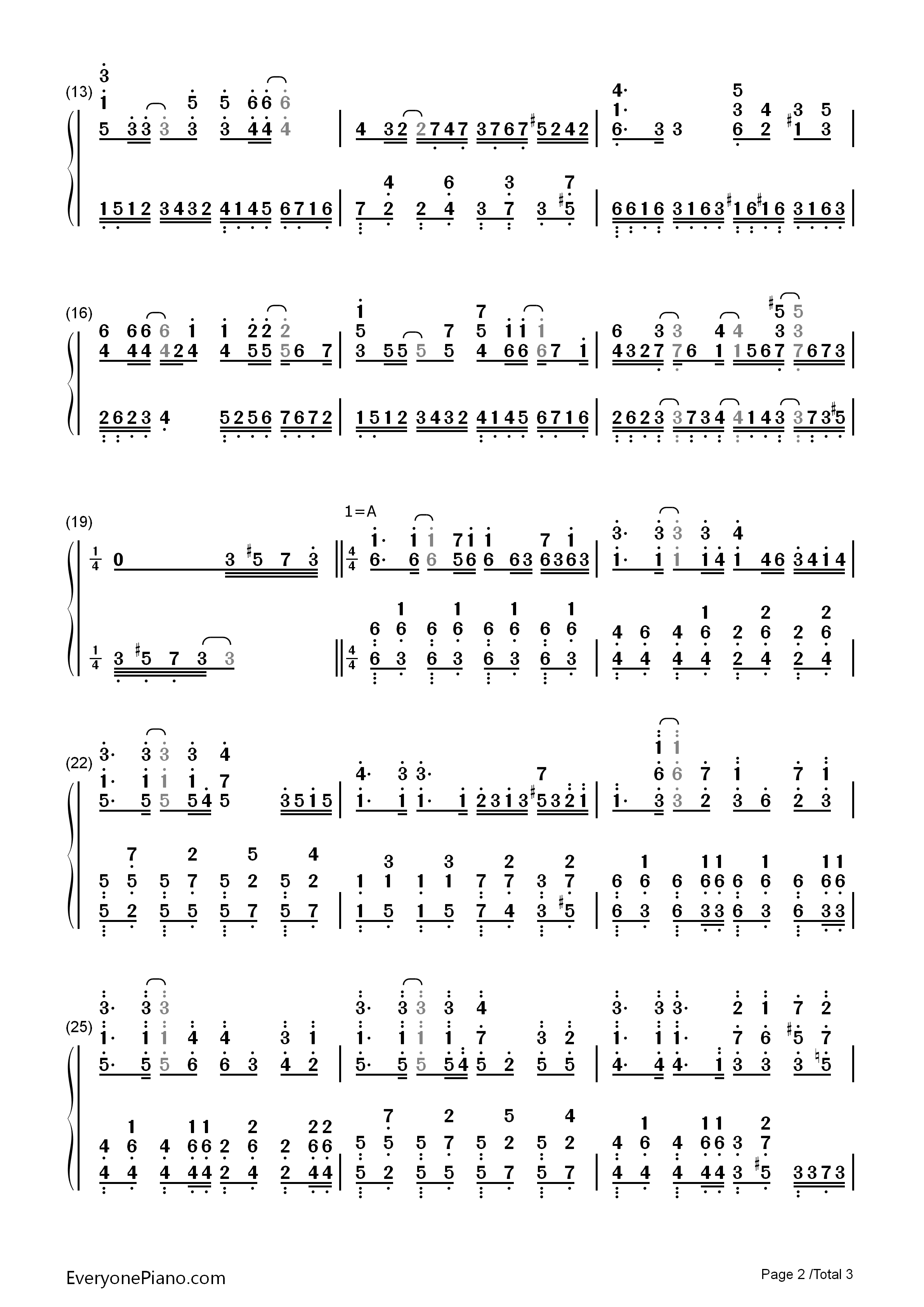 To_the_Beginning钢琴简谱_Kalafina演唱