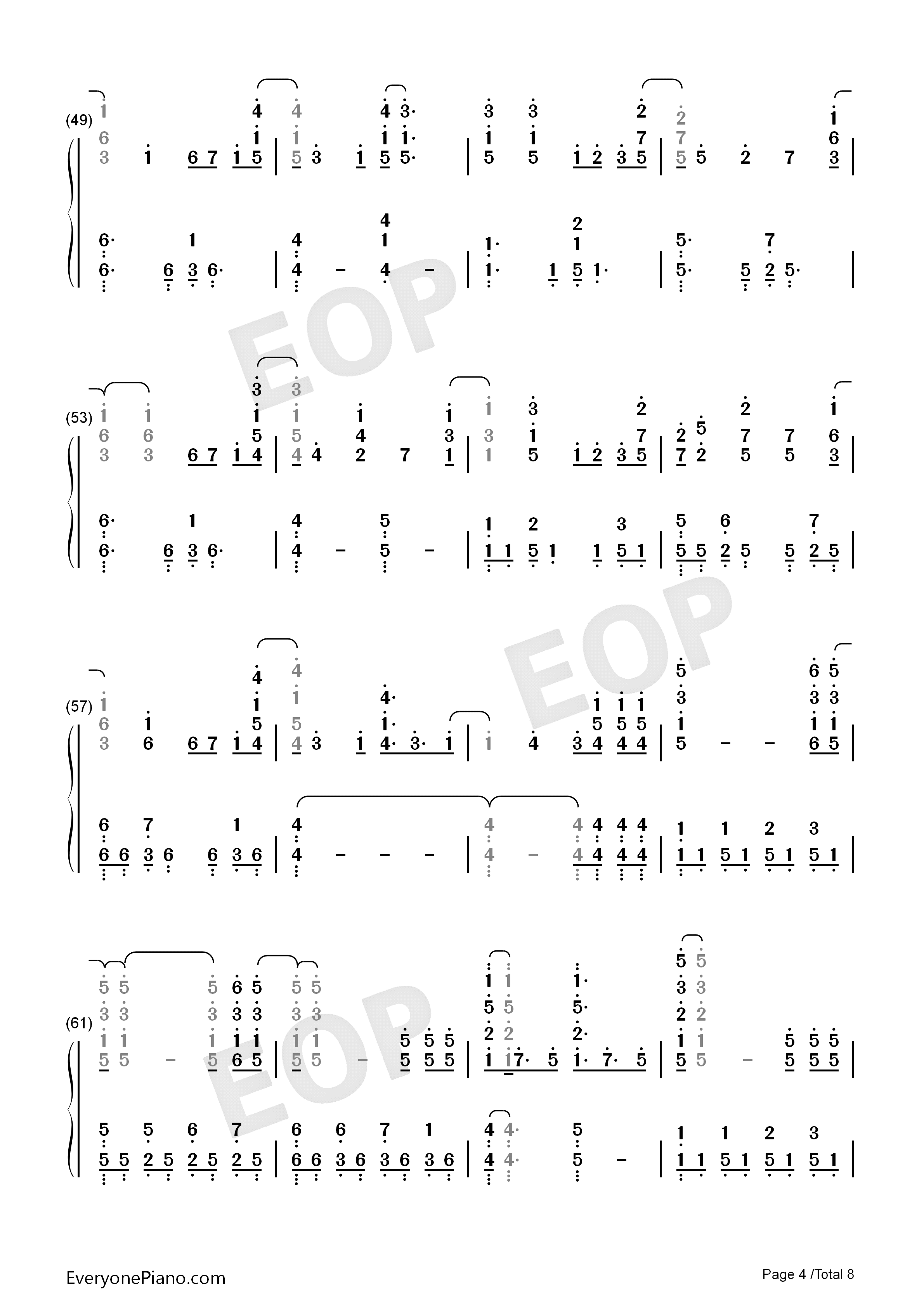 ほうき星钢琴简谱_ユンナ演唱