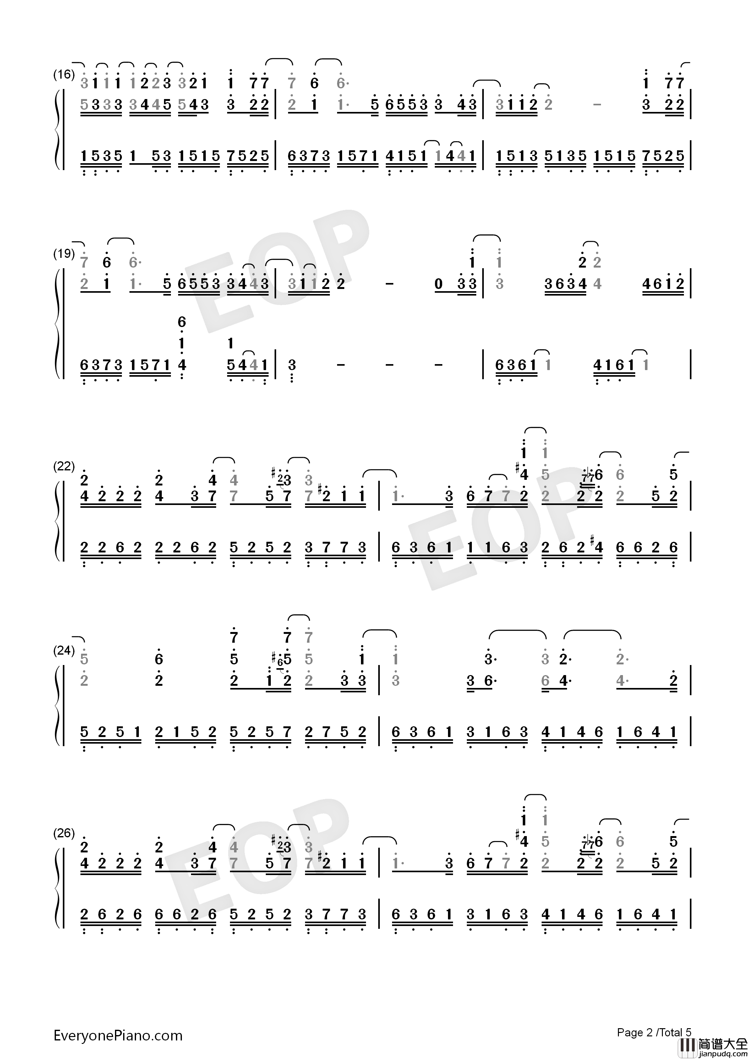 I_Do钢琴简谱_菅野洋子演唱