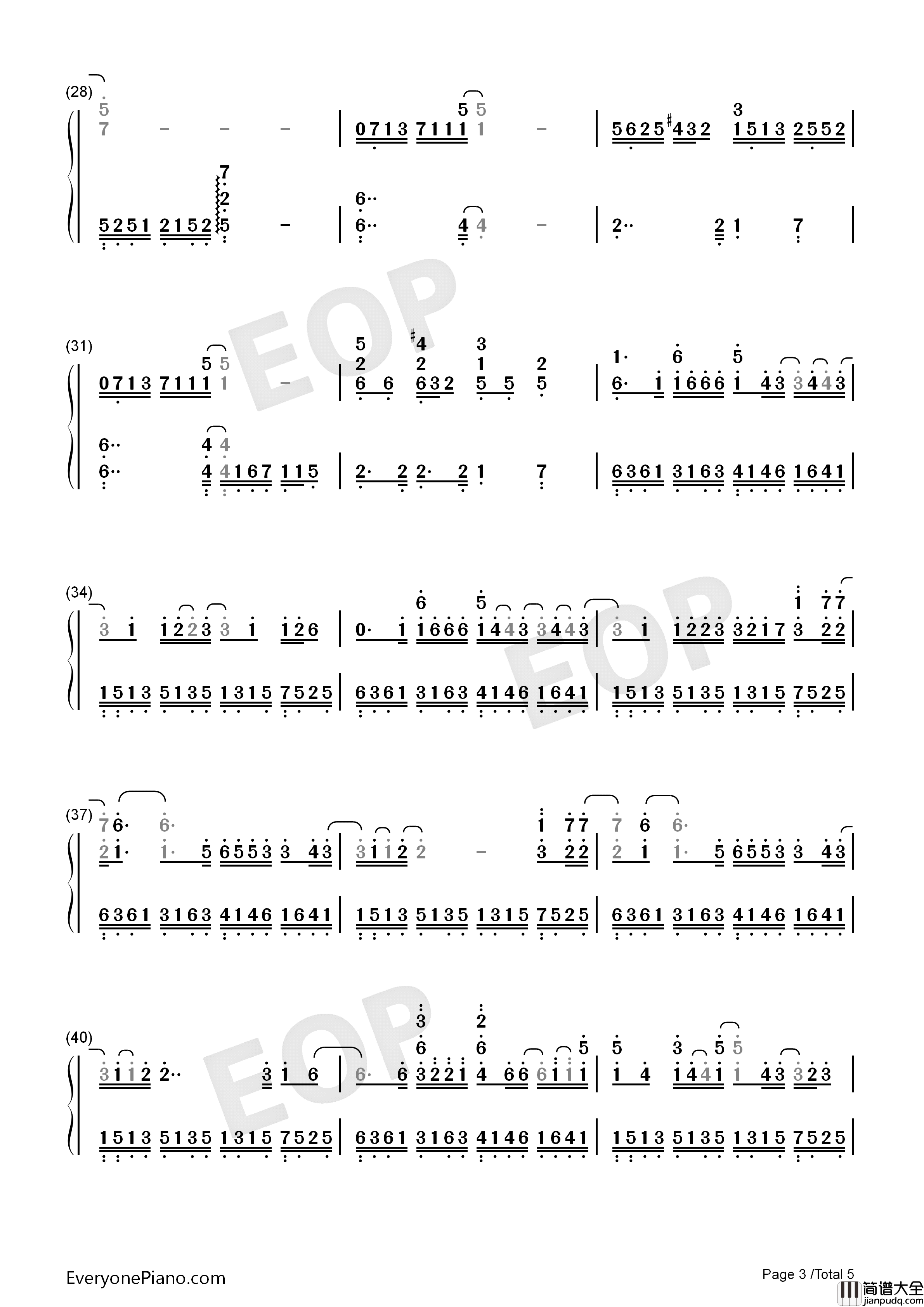 I_Do钢琴简谱_菅野洋子演唱