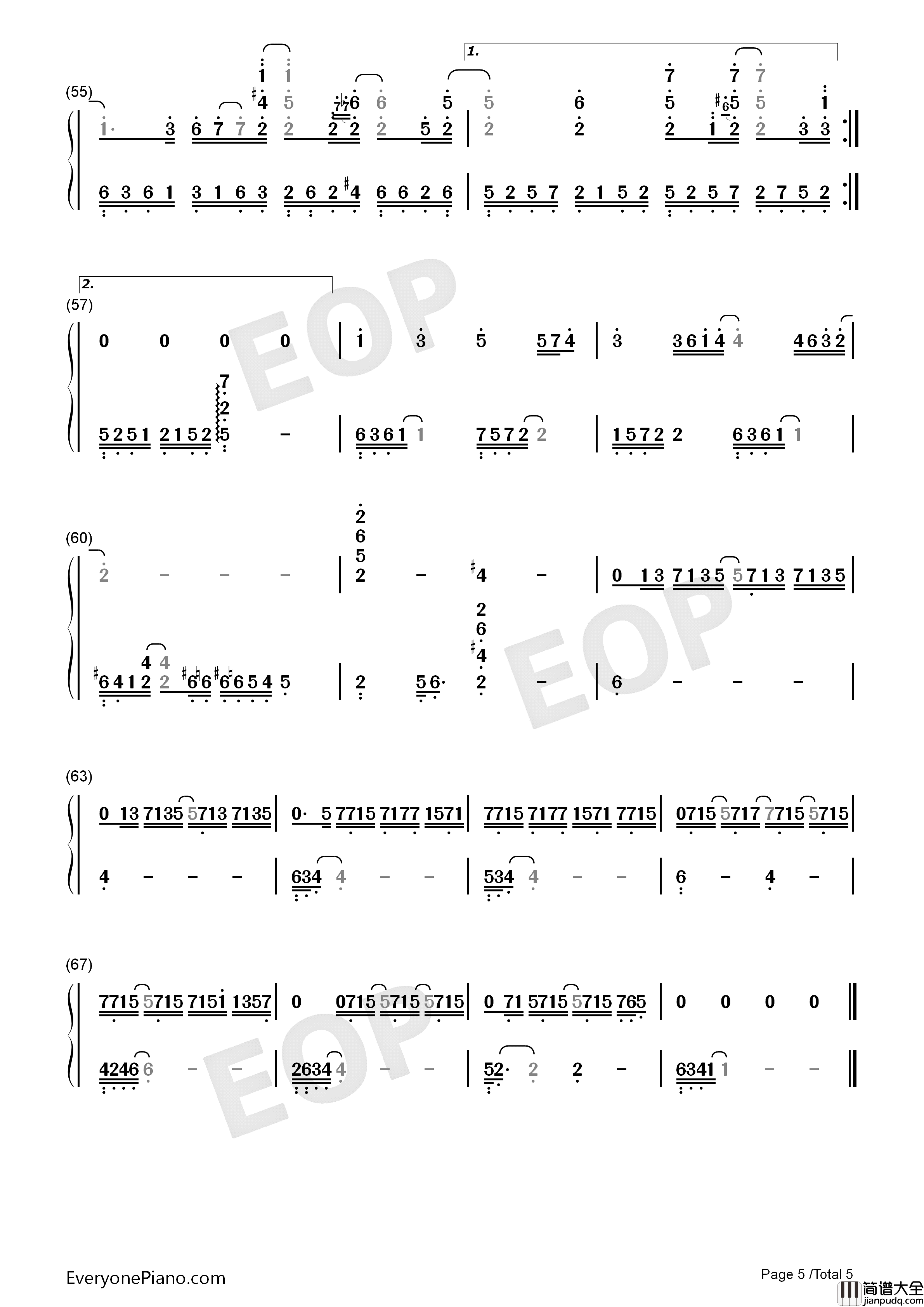 I_Do钢琴简谱_菅野洋子演唱