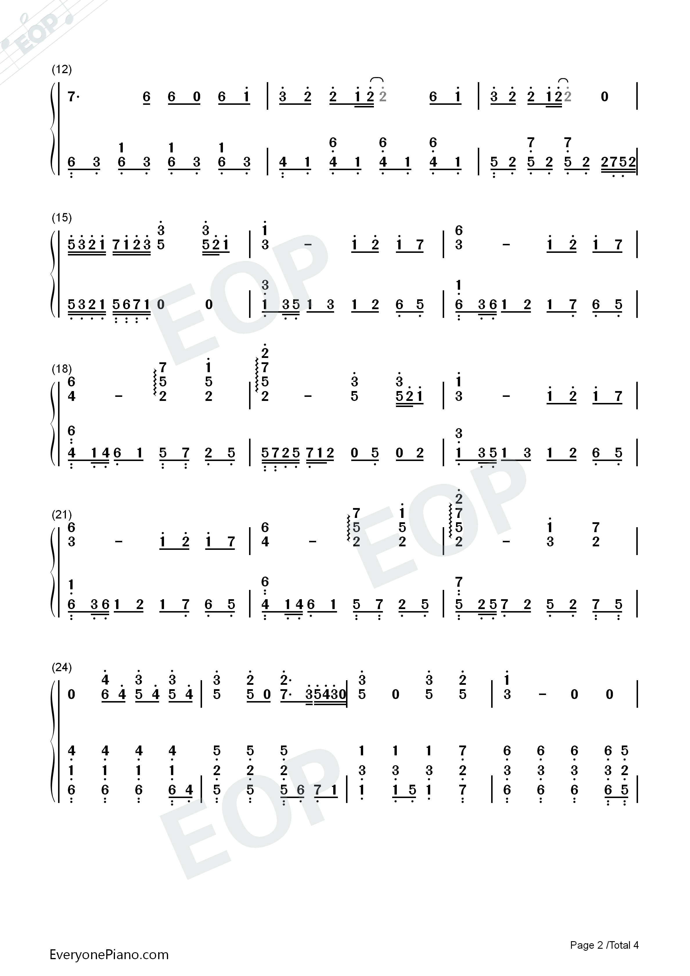 喜欢你钢琴简谱_Beyond演唱