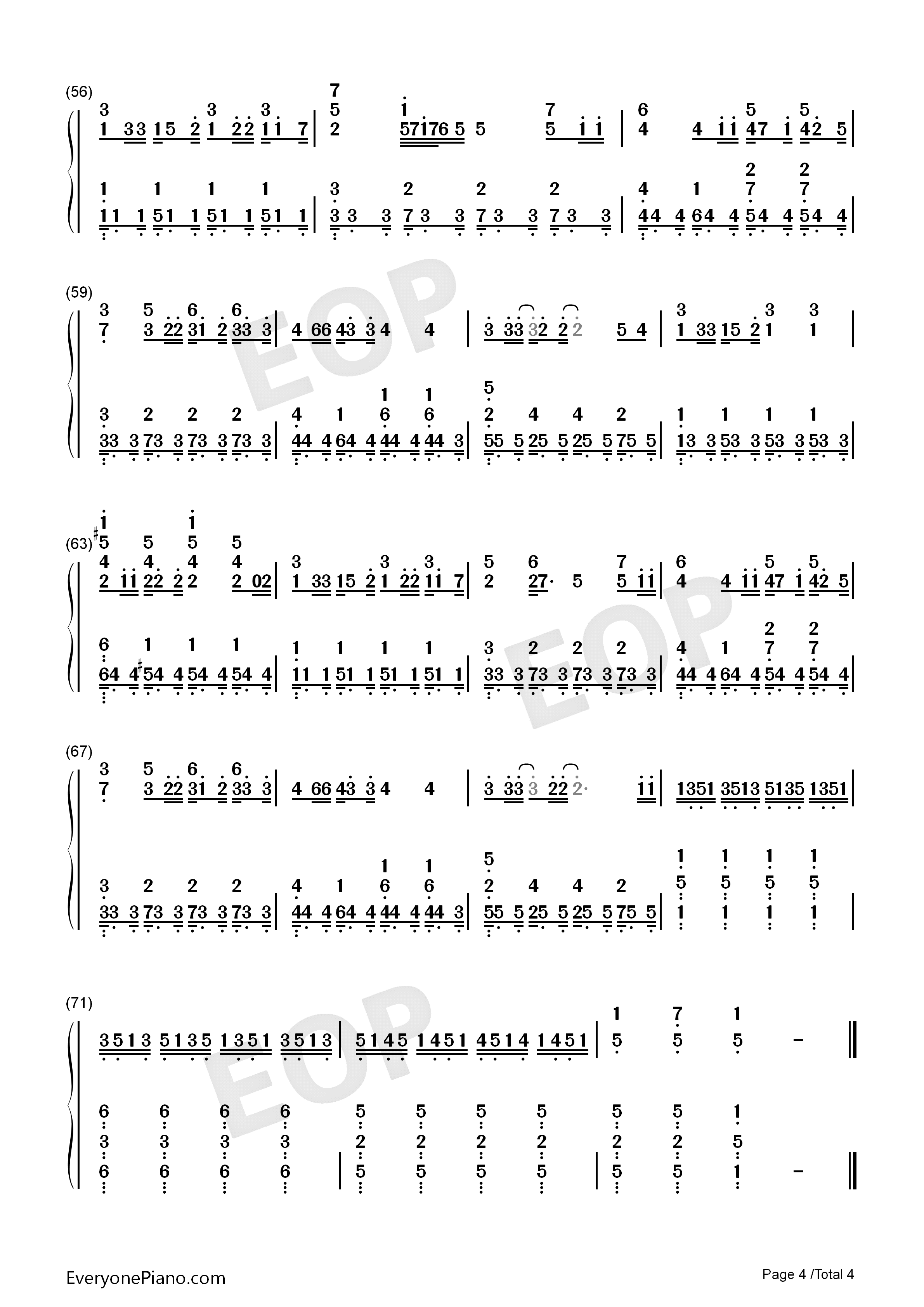 哪里都是你钢琴简谱_周杰伦演唱