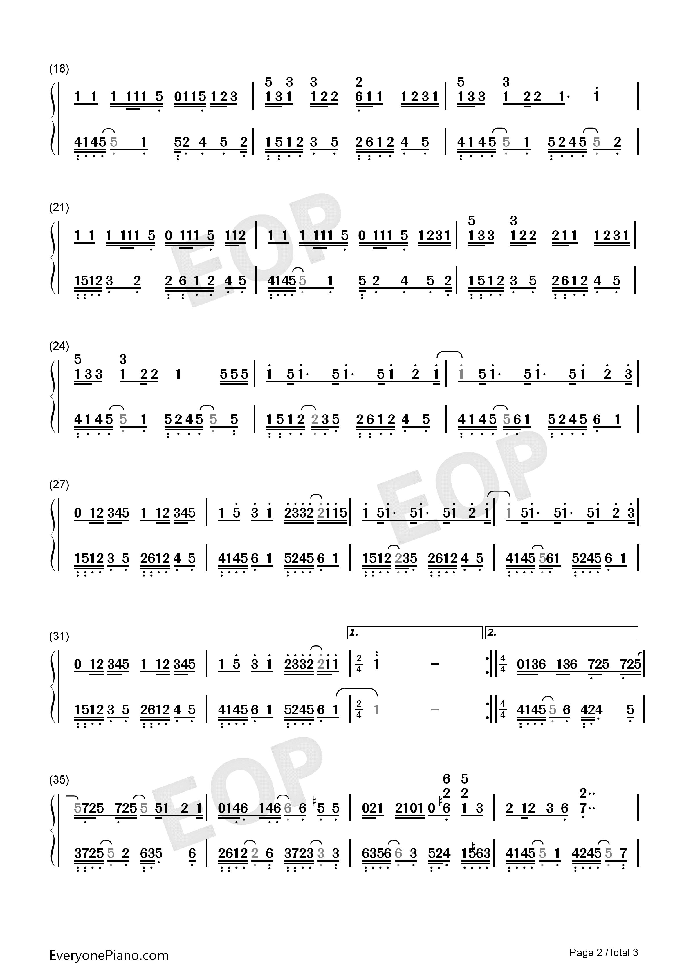 手语钢琴简谱_周杰伦演唱