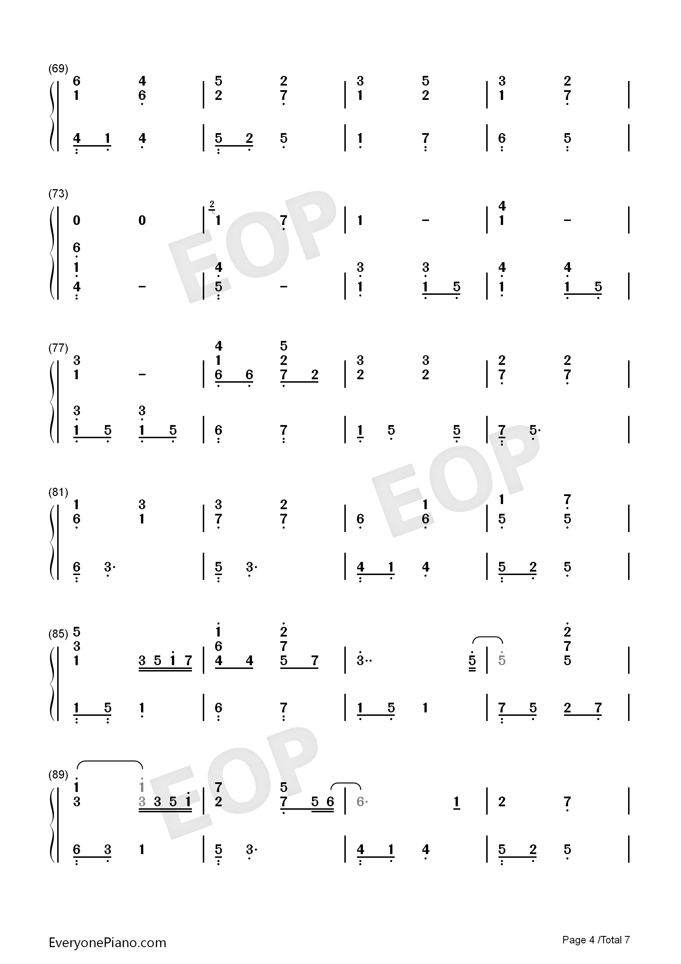 外面的世界钢琴简谱_齐秦__莫文蔚演唱