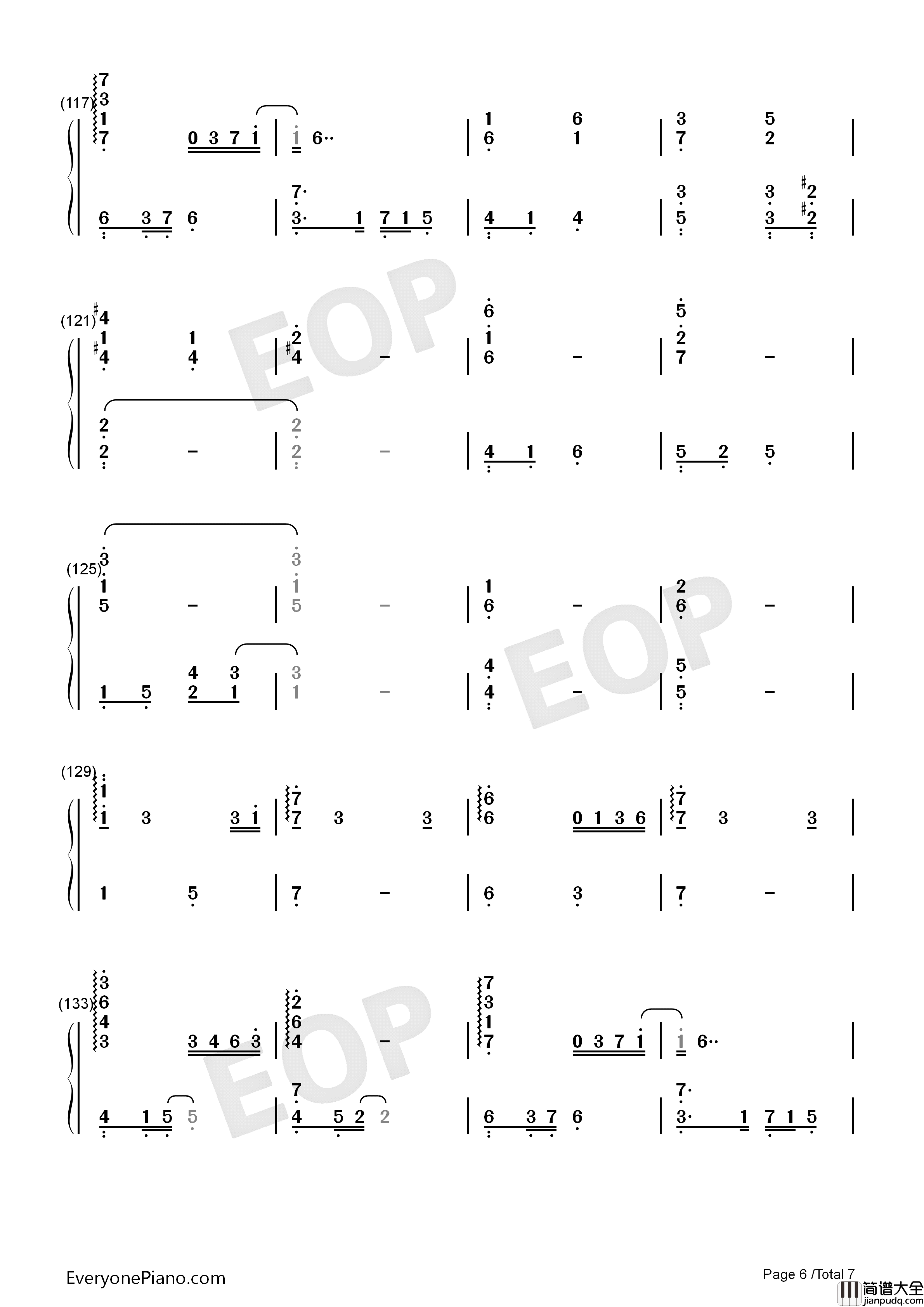 外面的世界钢琴简谱_齐秦__莫文蔚演唱