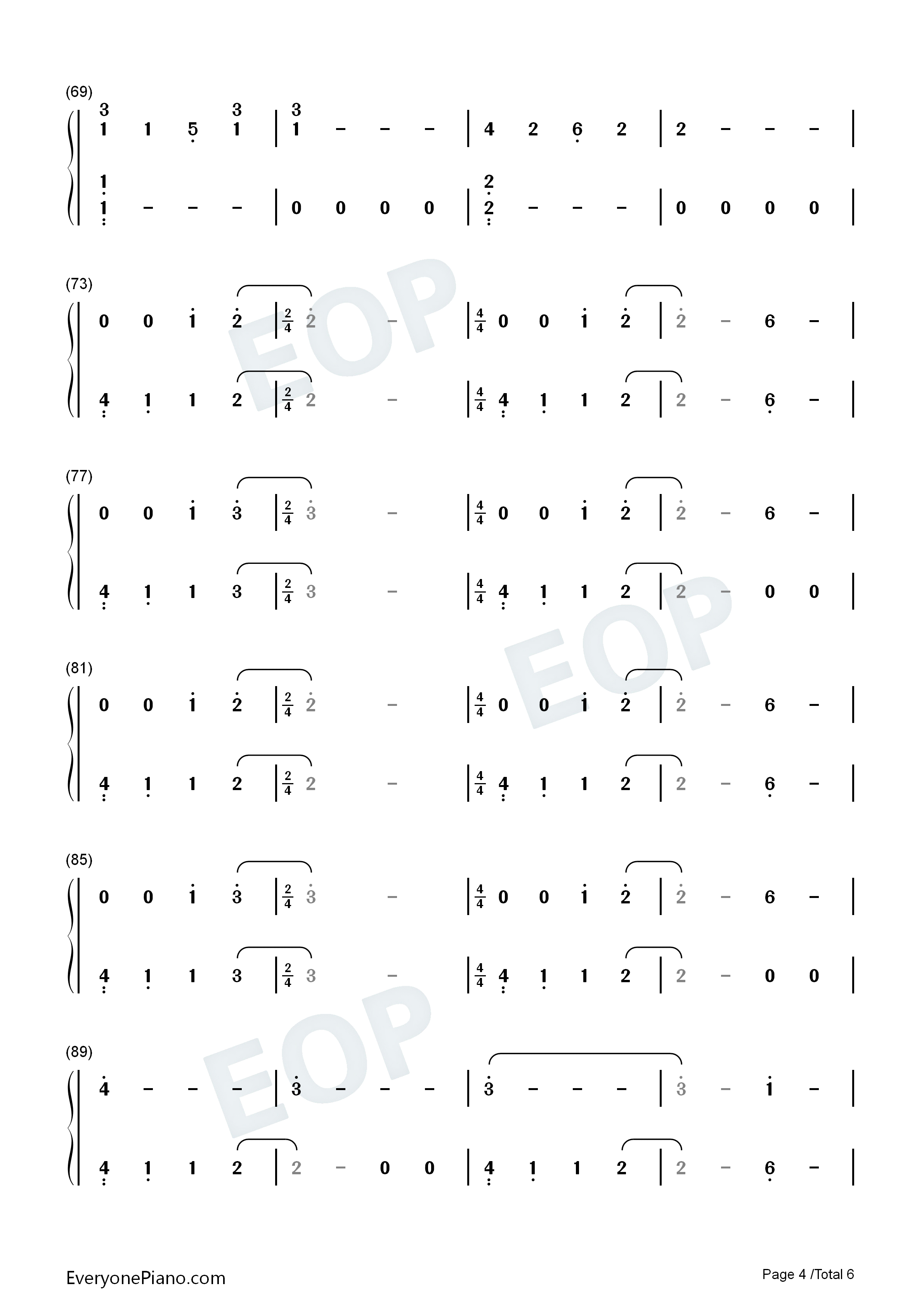 Gatsu_钢琴简谱_Susumu_Hirasawa演唱