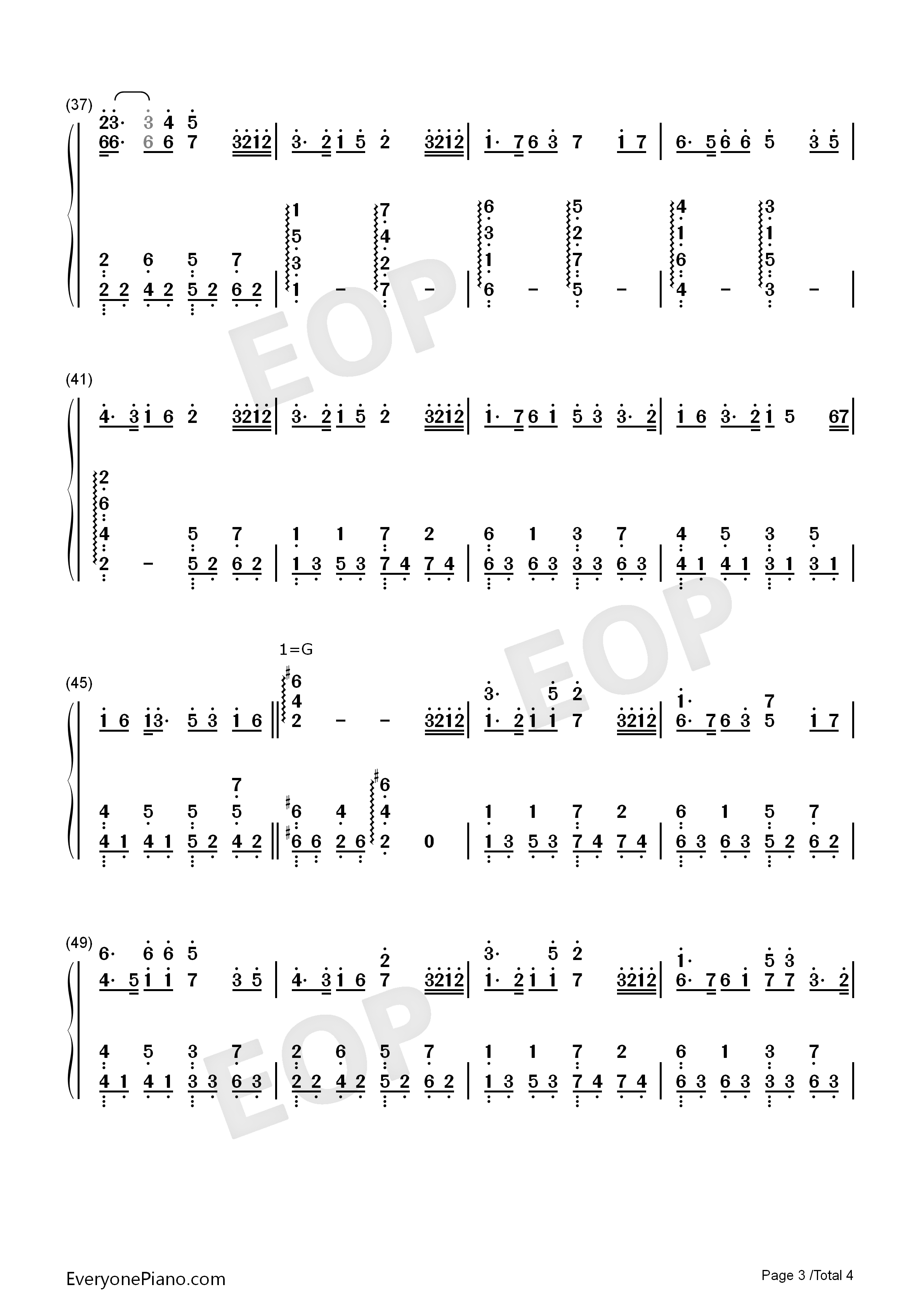 不是因为寂寞才想你钢琴简谱_陶钰玉演唱