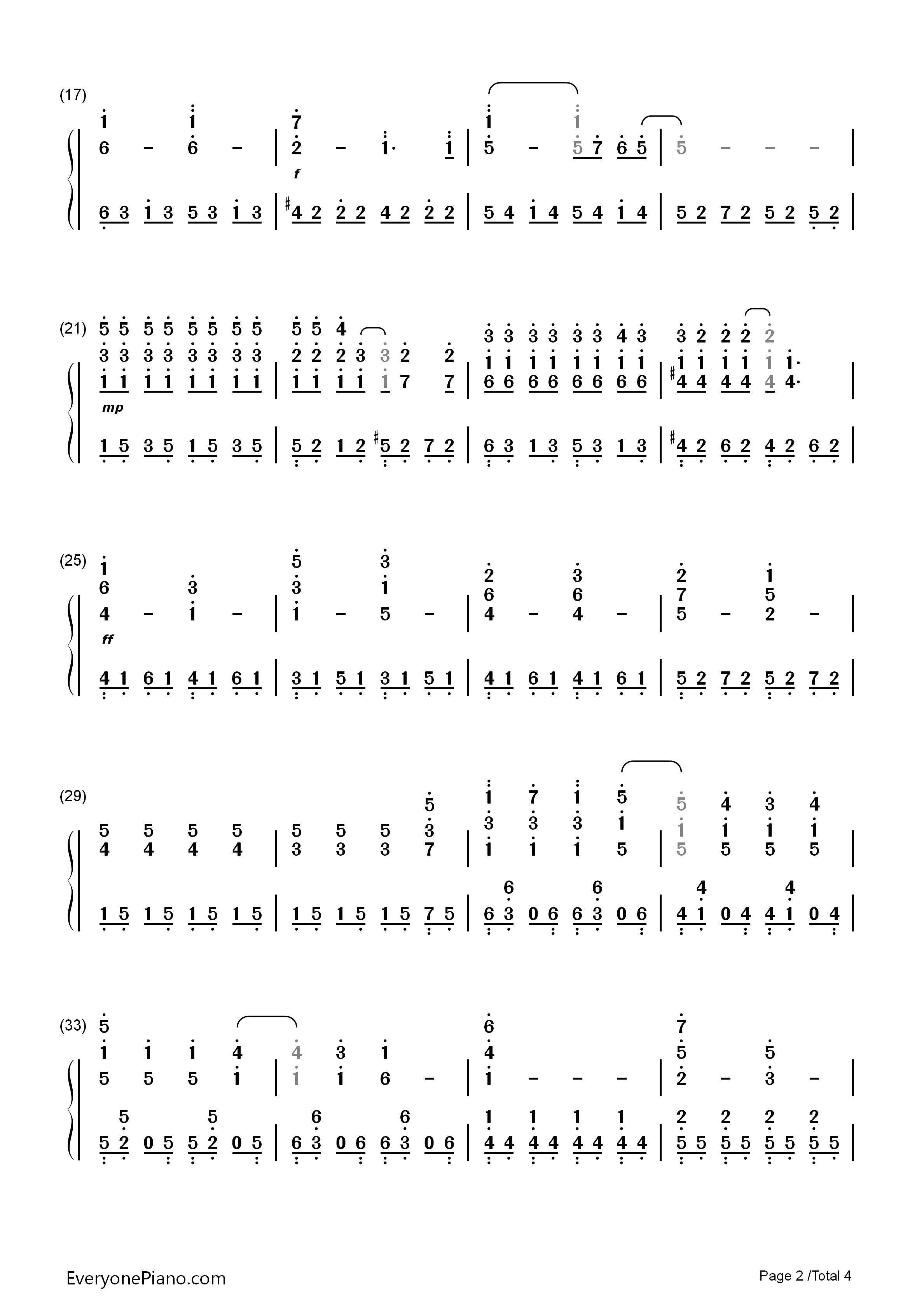 君の知らない物語钢琴简谱_Supercell演唱