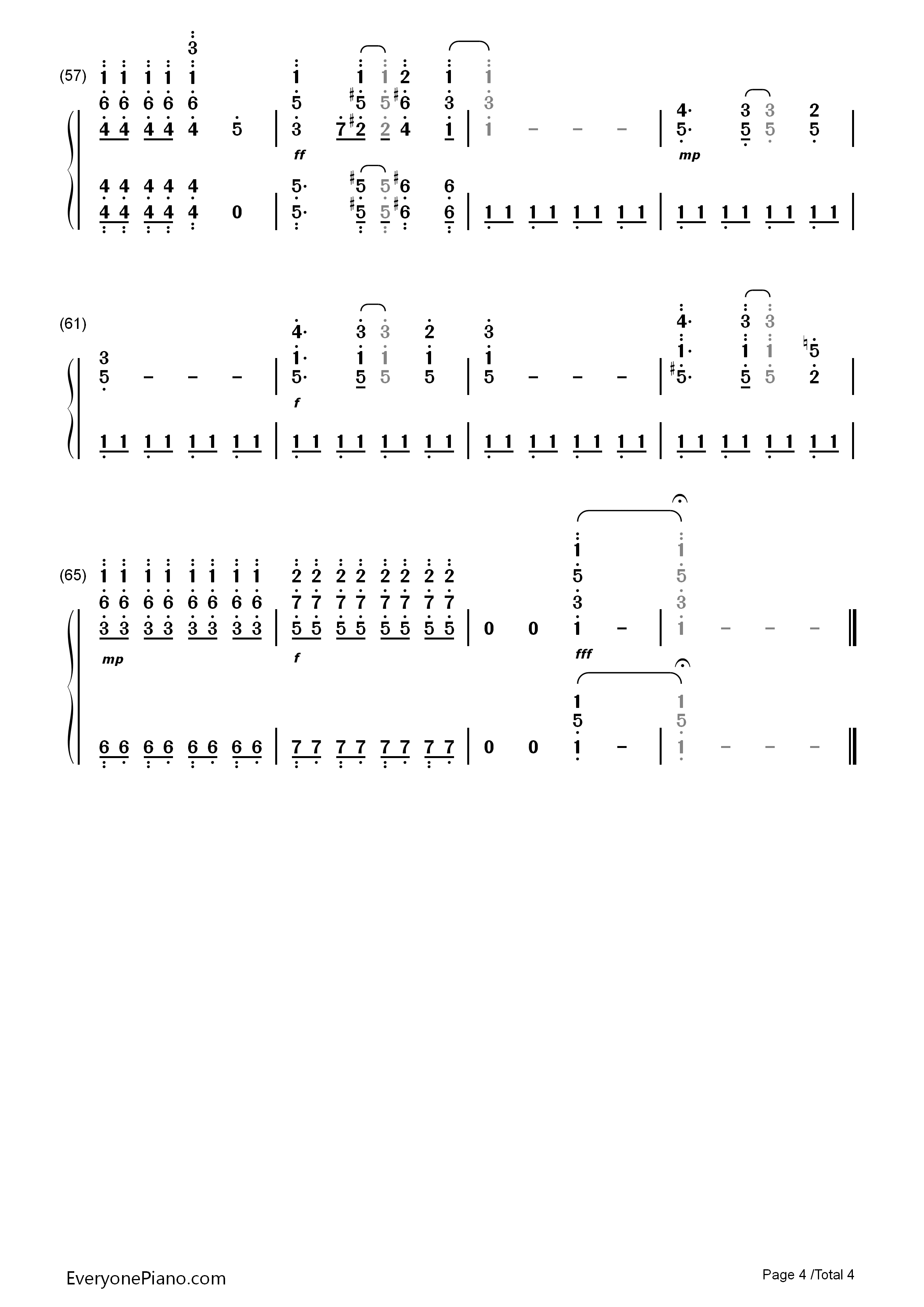 君の知らない物語钢琴简谱_Supercell演唱