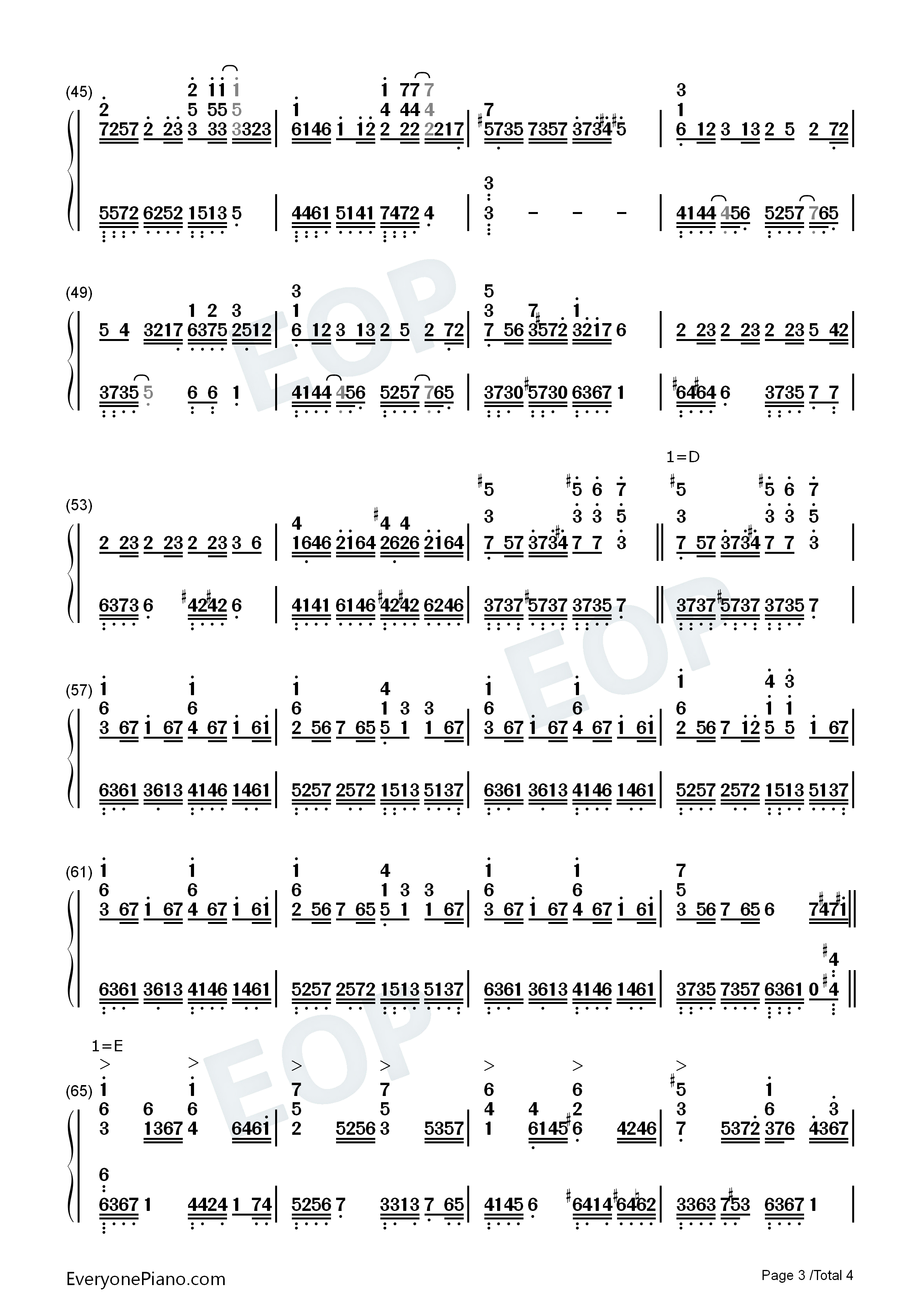 アンチクロロベンゼン（反氯化苯）钢琴简谱_鏡音リン演唱