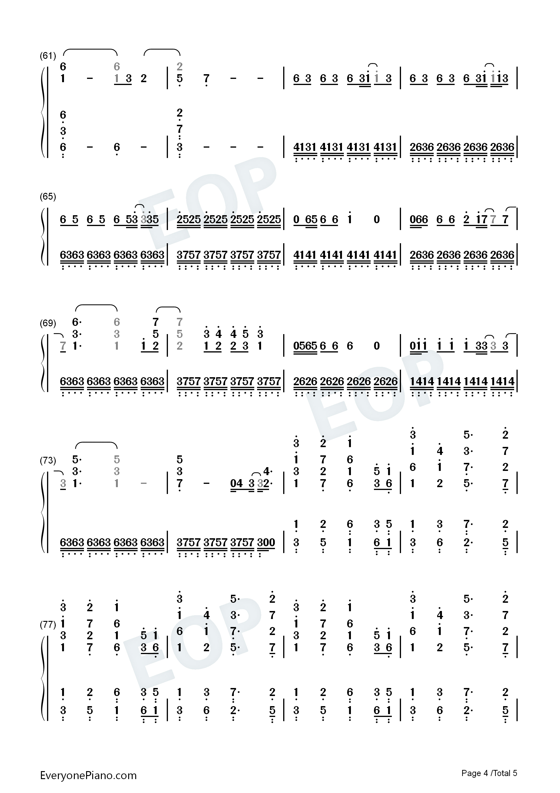 Decode钢琴简谱_Paramore演唱