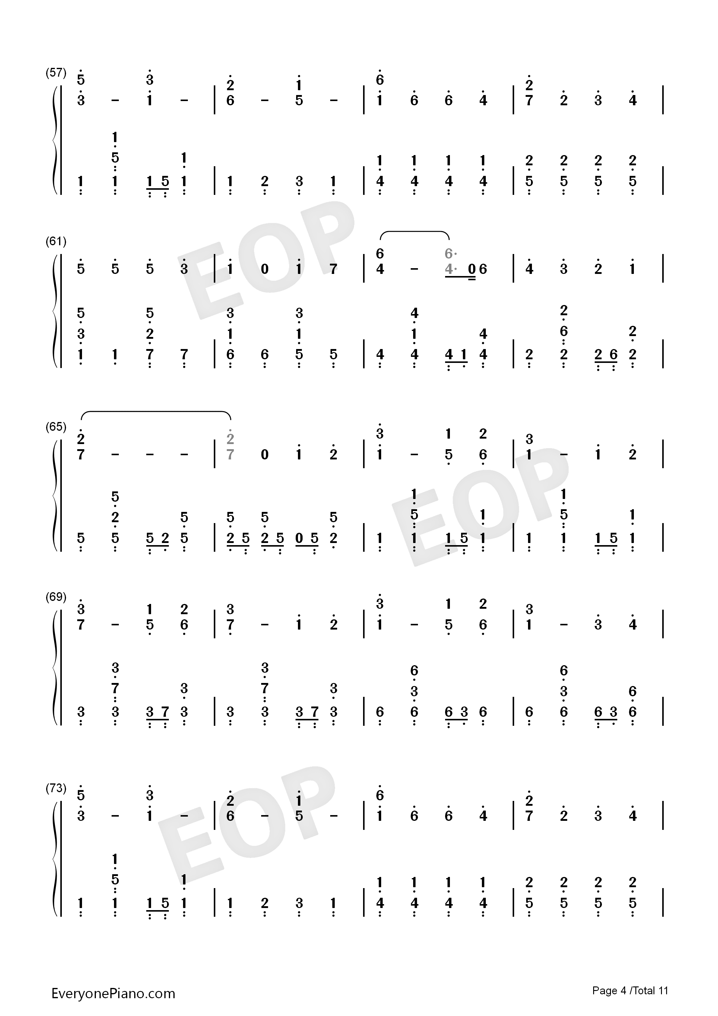 无限重播(ヘビーローテーション)钢琴简谱_AKB48演唱