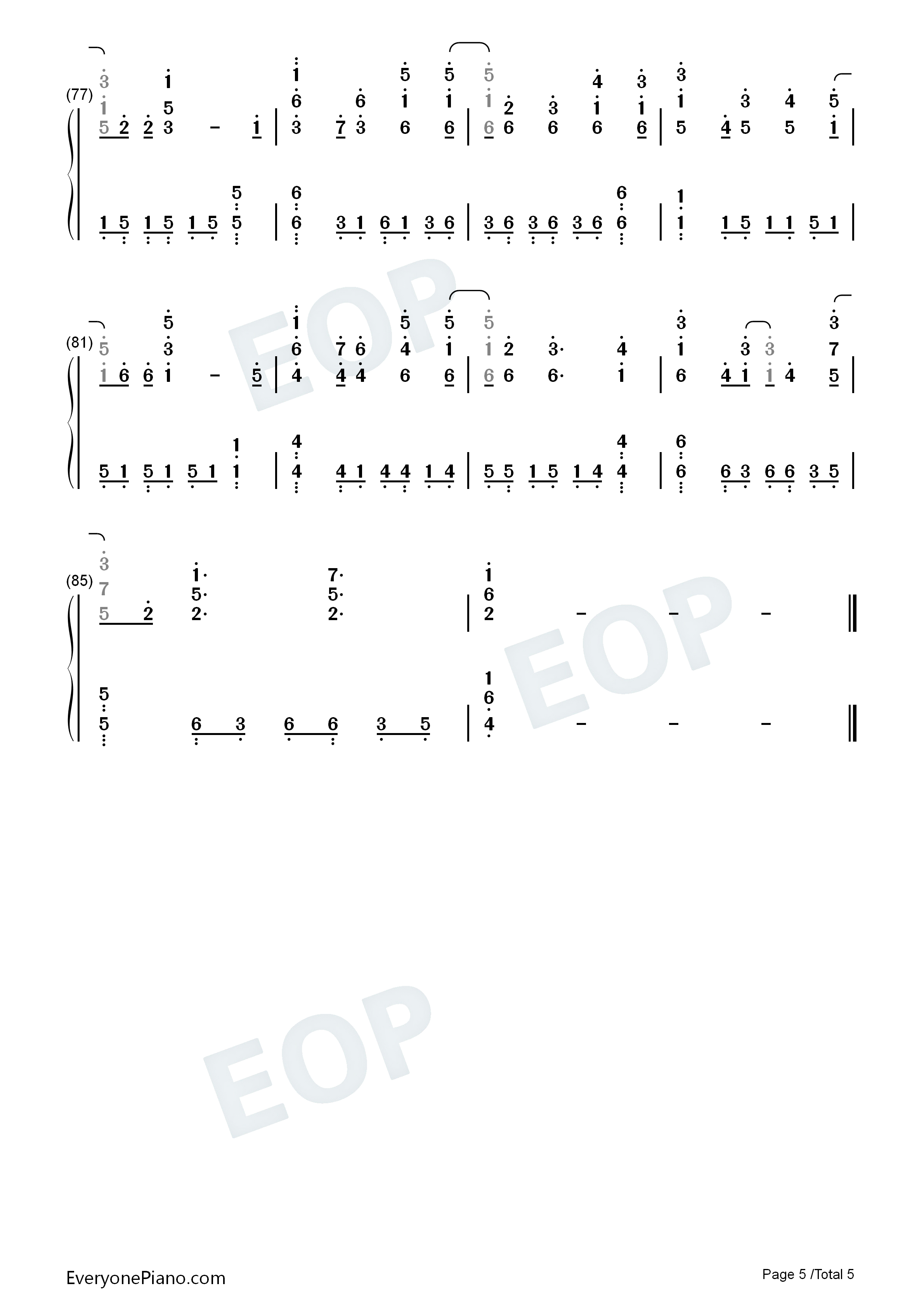 My_Dearest钢琴简谱_Supercell演唱