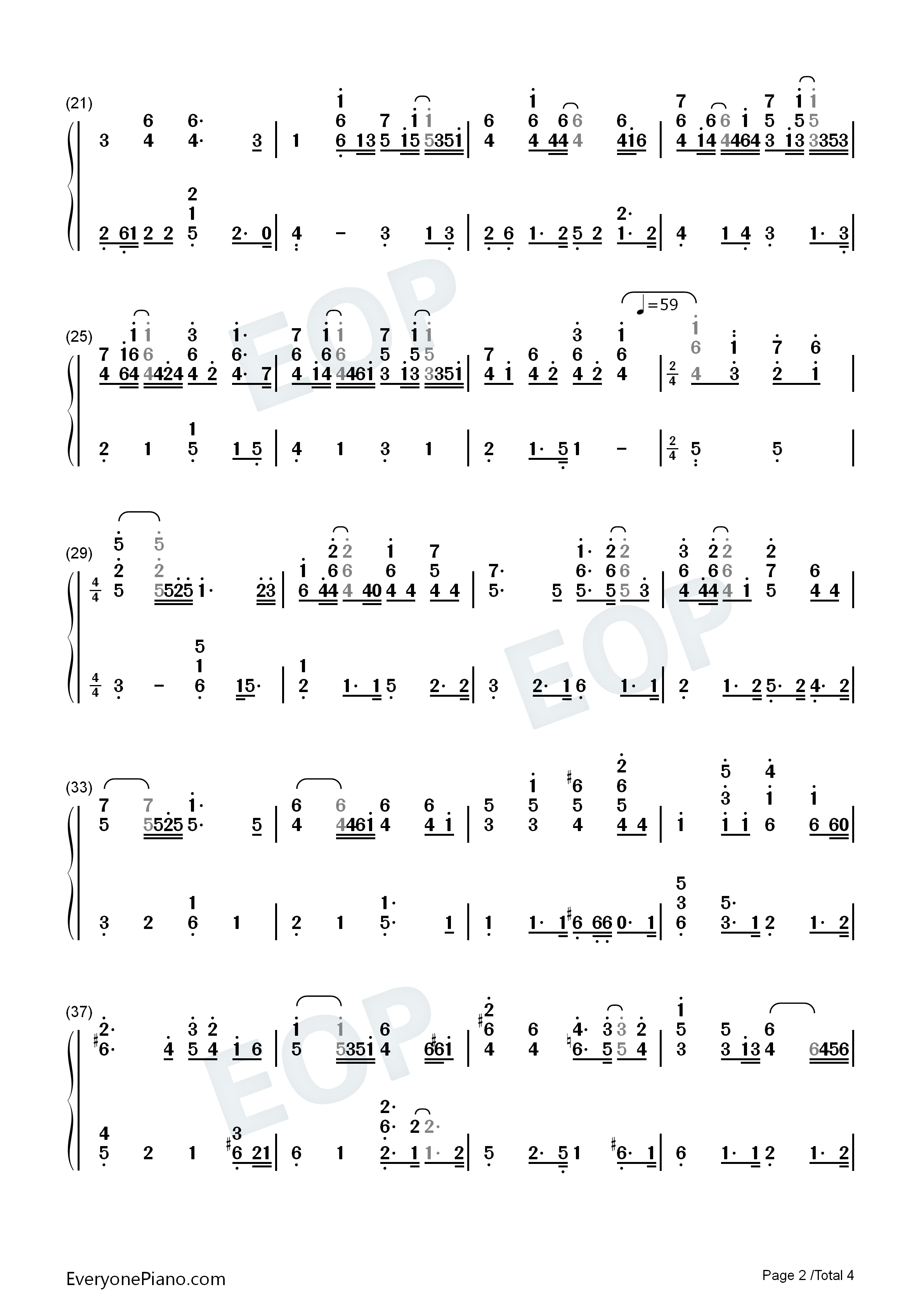 Greatest_Love_of_All钢琴简谱_Whitney_Houston演唱