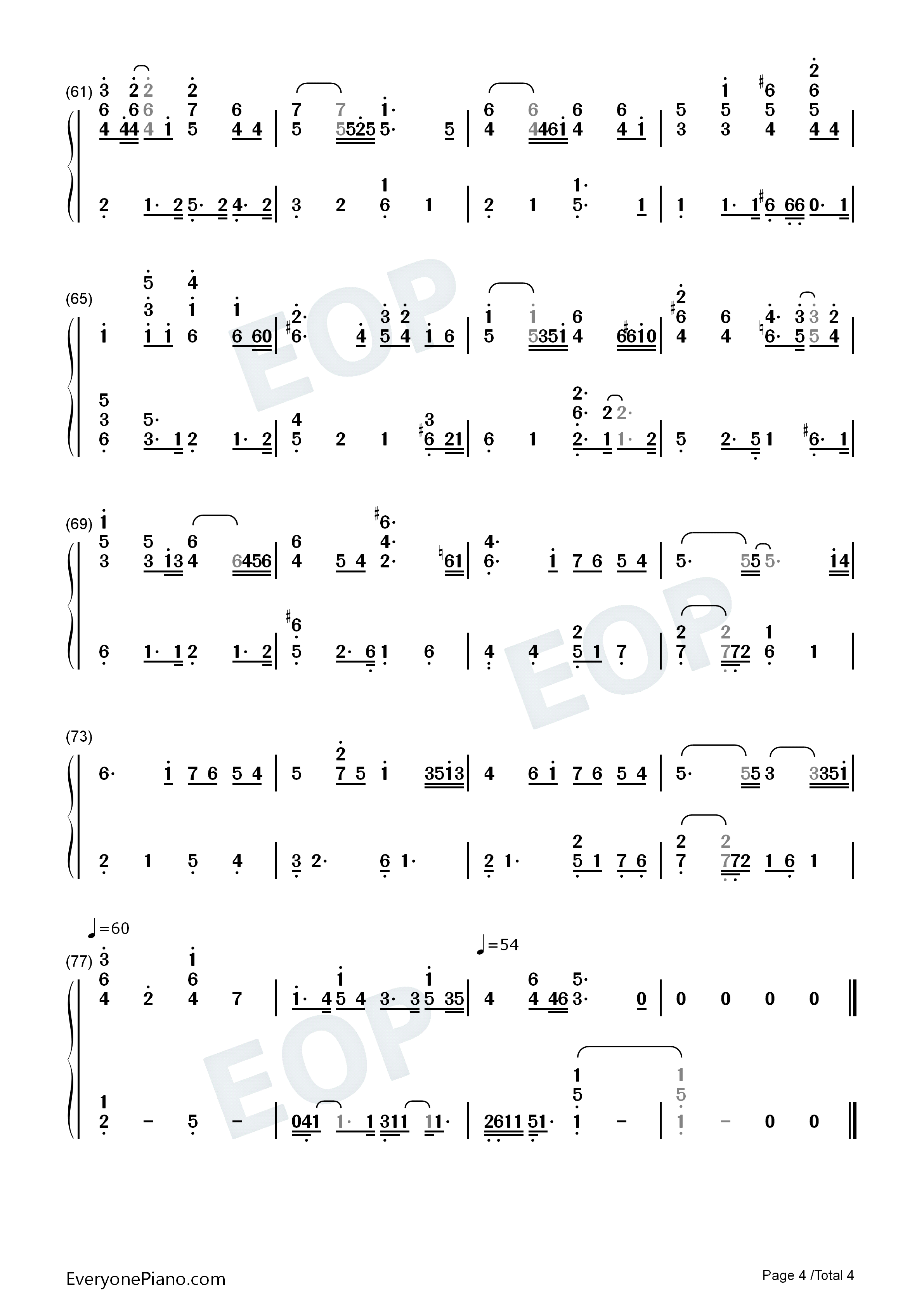 Greatest_Love_of_All钢琴简谱_Whitney_Houston演唱