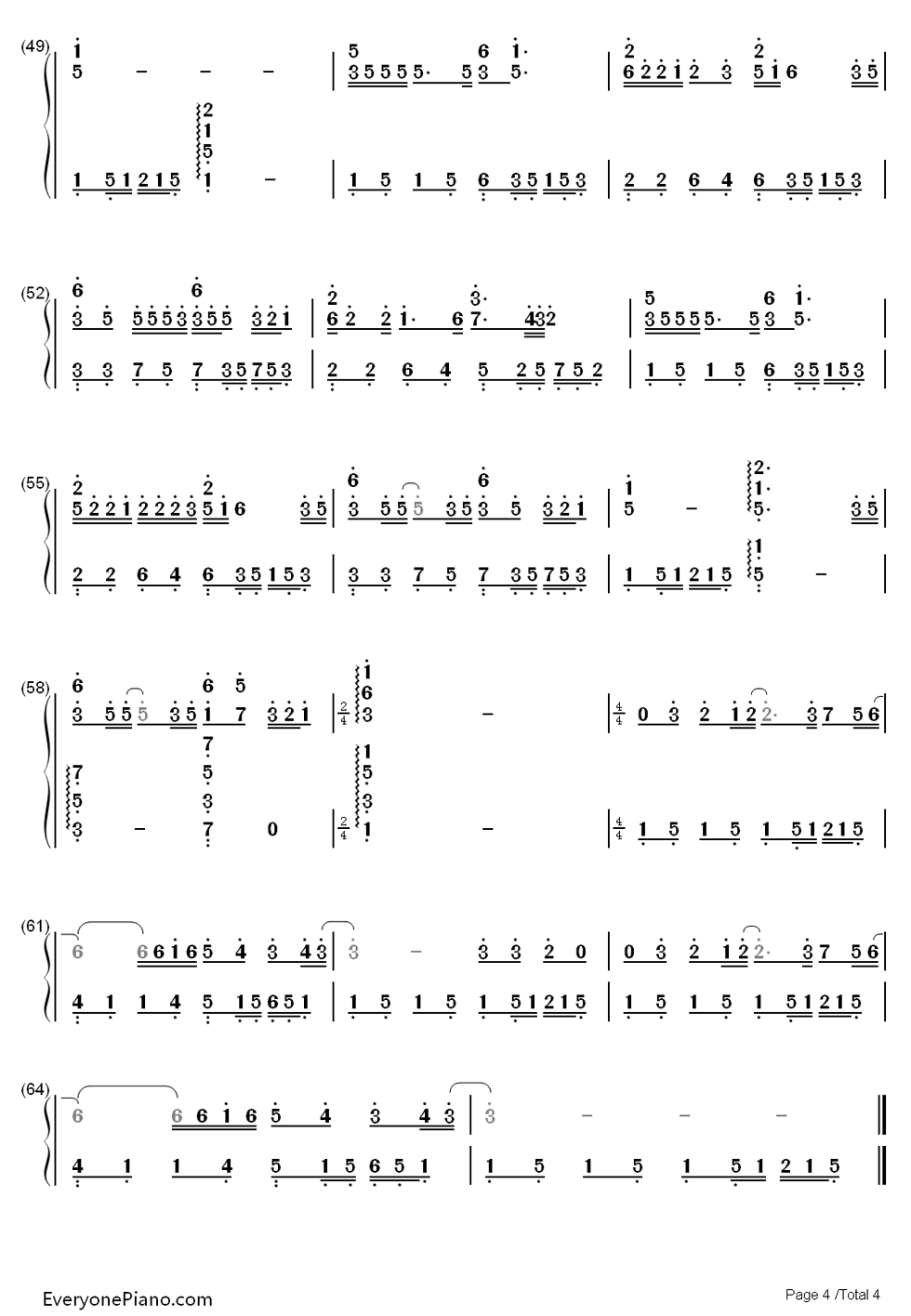 我可以抱你吗钢琴简谱_张惠妹演唱