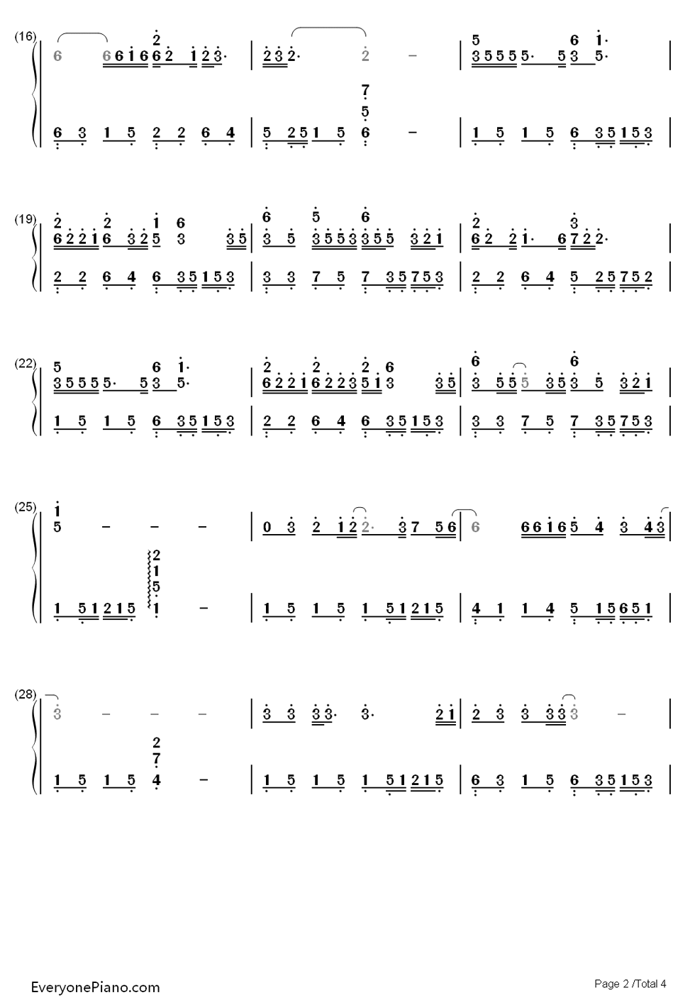 我可以抱你吗钢琴简谱_张惠妹演唱