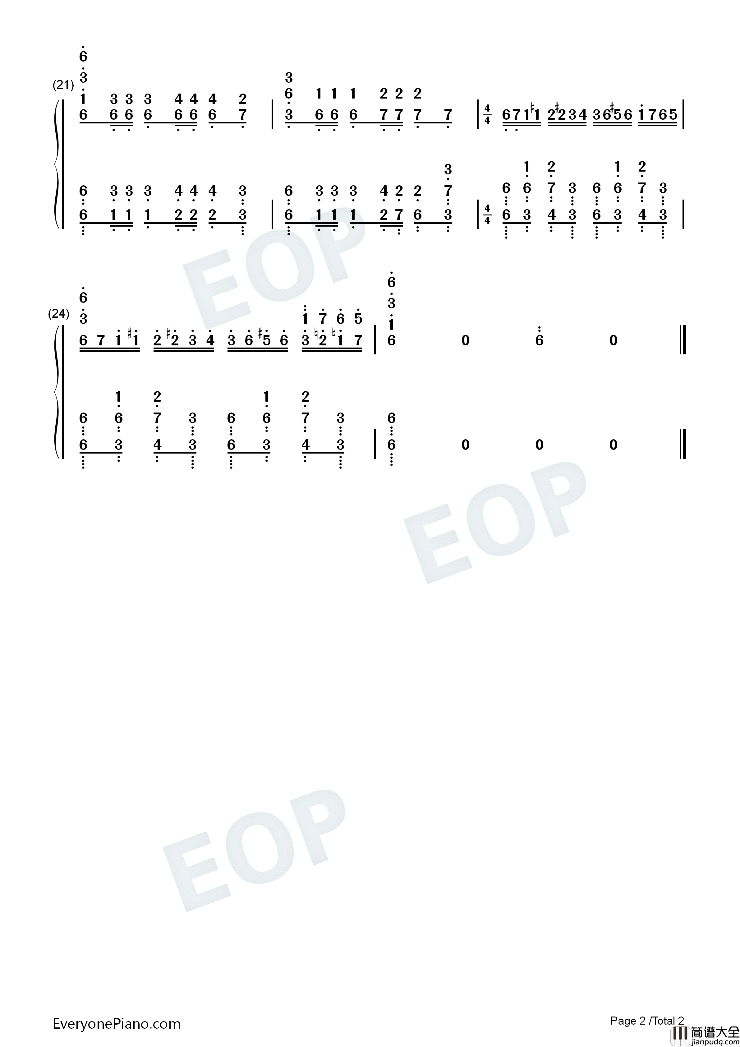 secret(慢板)钢琴简谱_周杰伦演唱