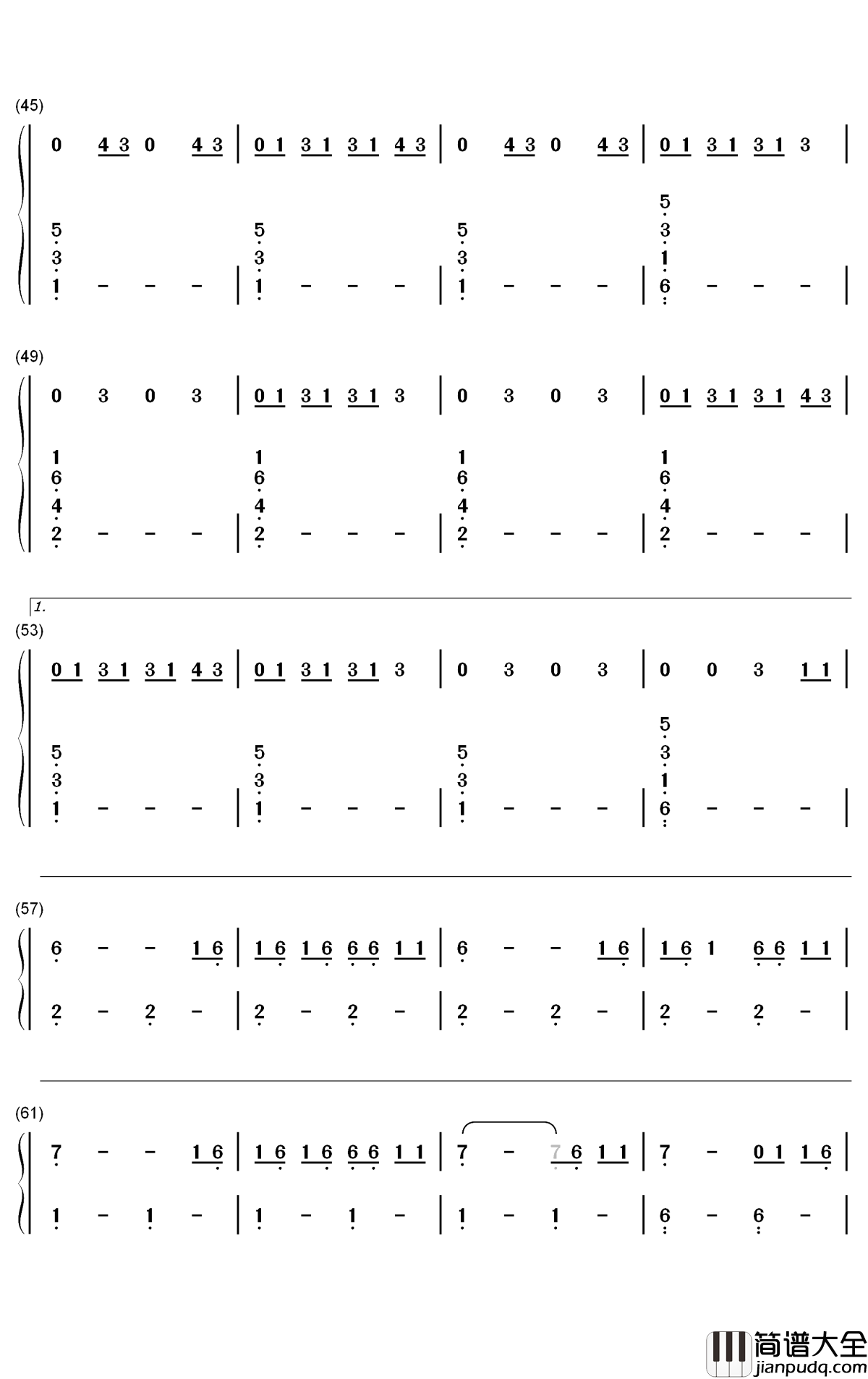 Do_It钢琴简谱_数字双手_Chloe_x_Halle