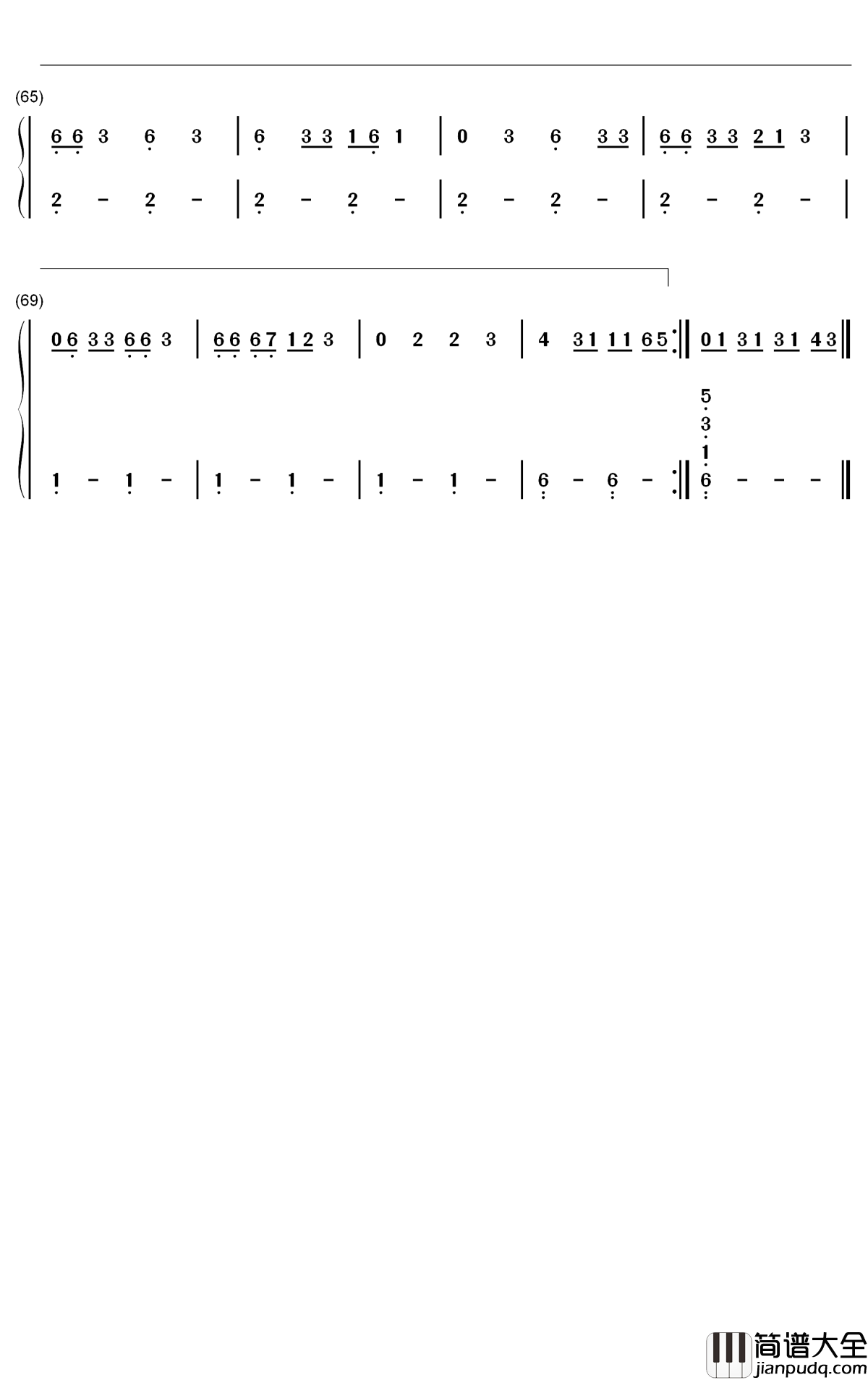 Do_It钢琴简谱_数字双手_Chloe_x_Halle